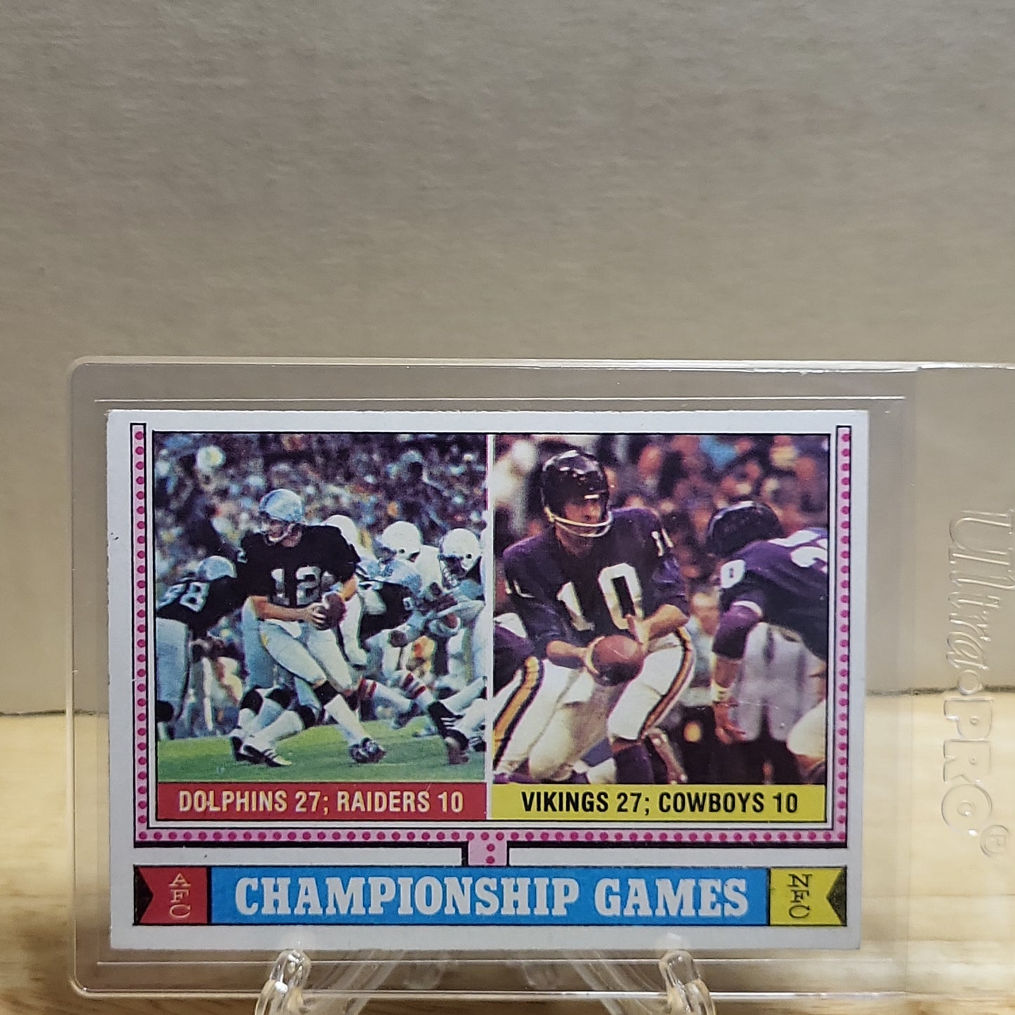 1974 Topps Championship Games Stabler/Tarkenton #462