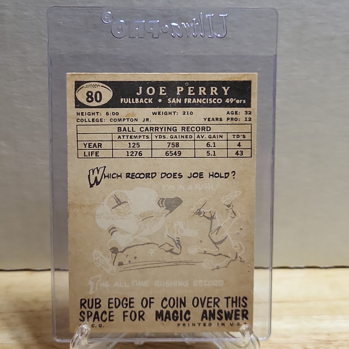 1959 Topps Joe Perry #80