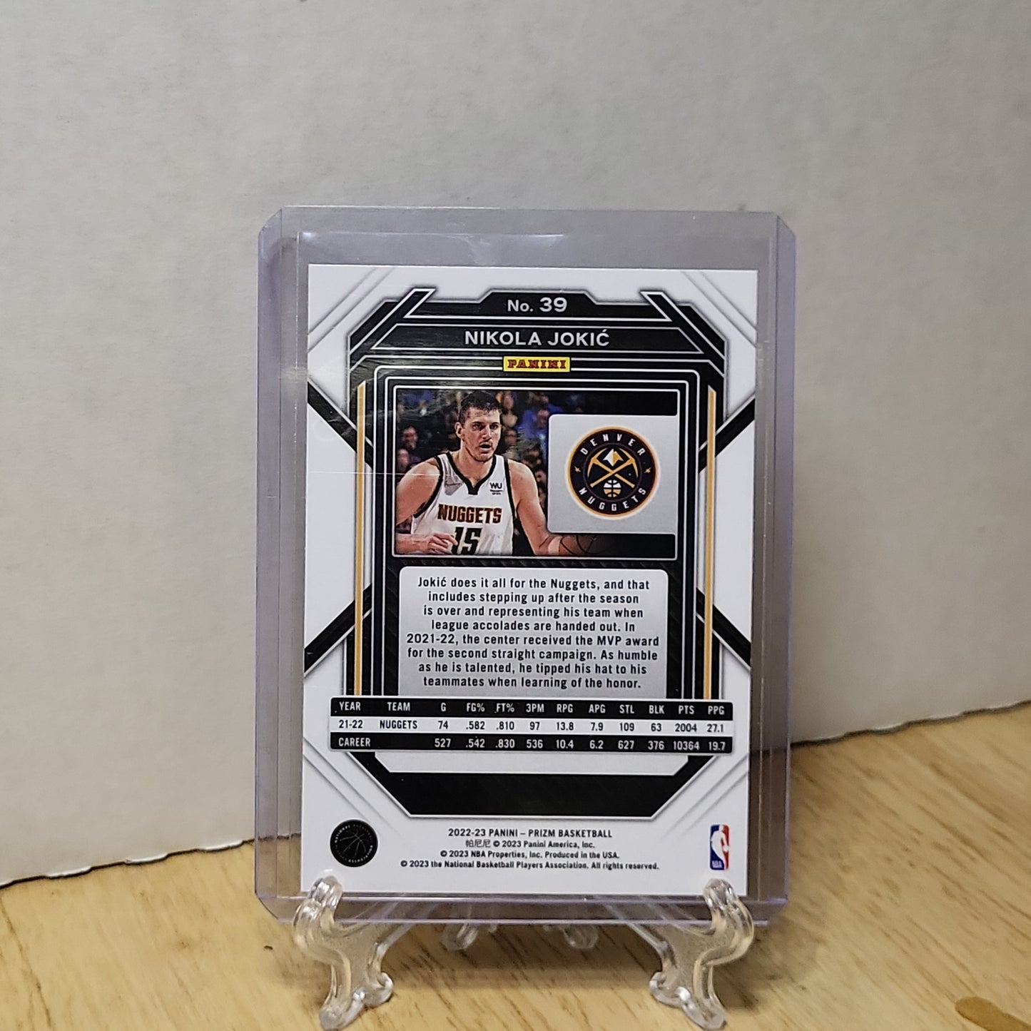 2022-23 Panini Prizm Nikola Jokic #39