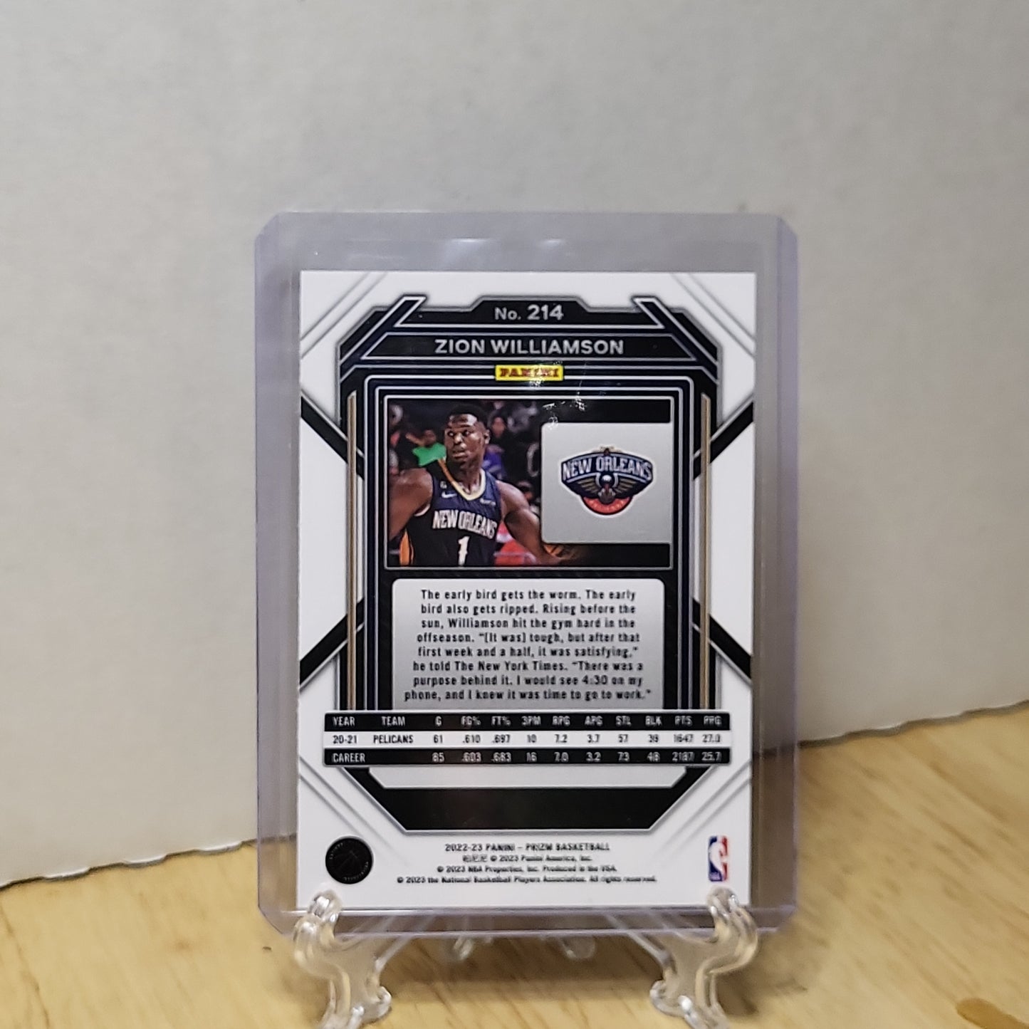 2022-23 Panini Prizm Zion Williamson #214