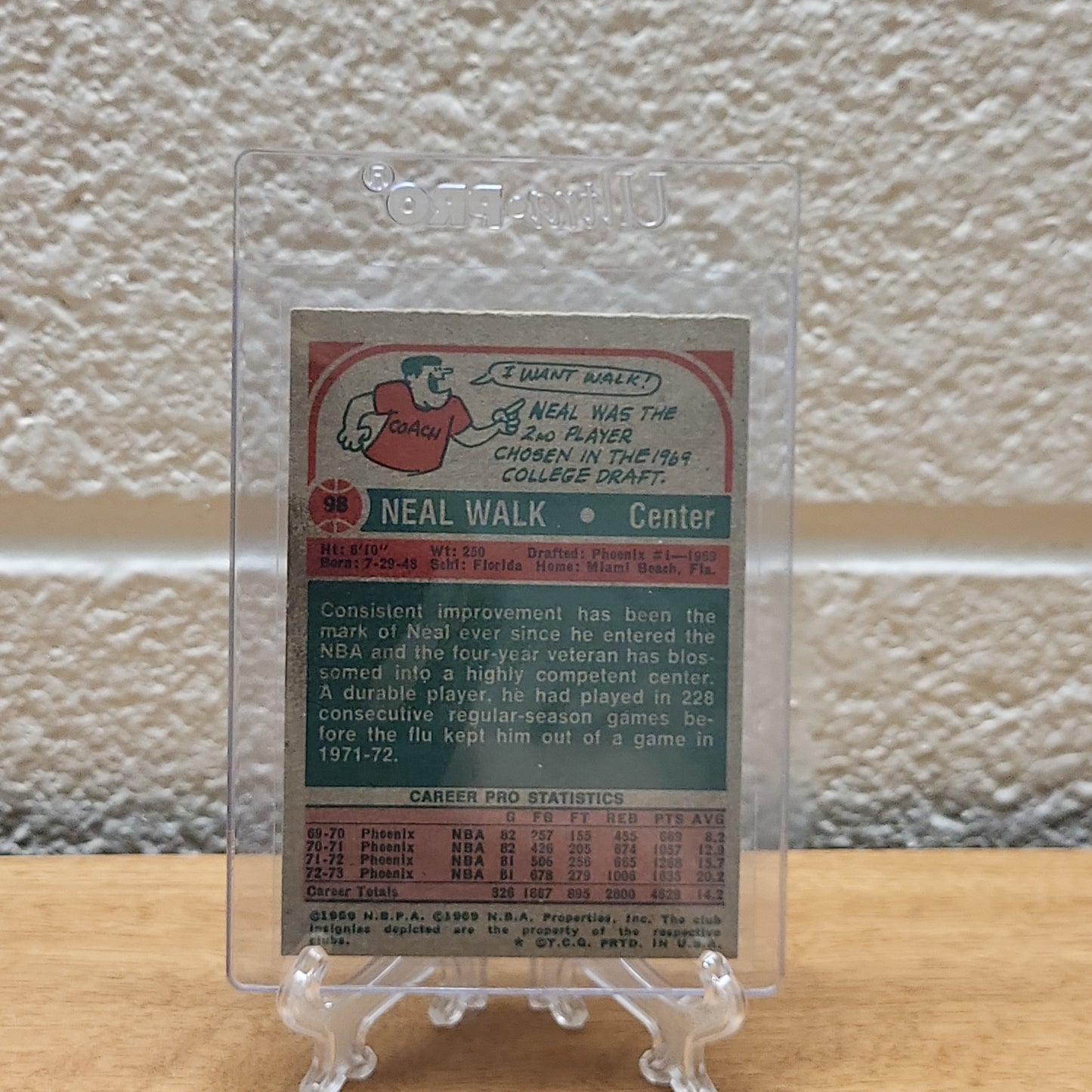 1973 Topps Neal Walk #98