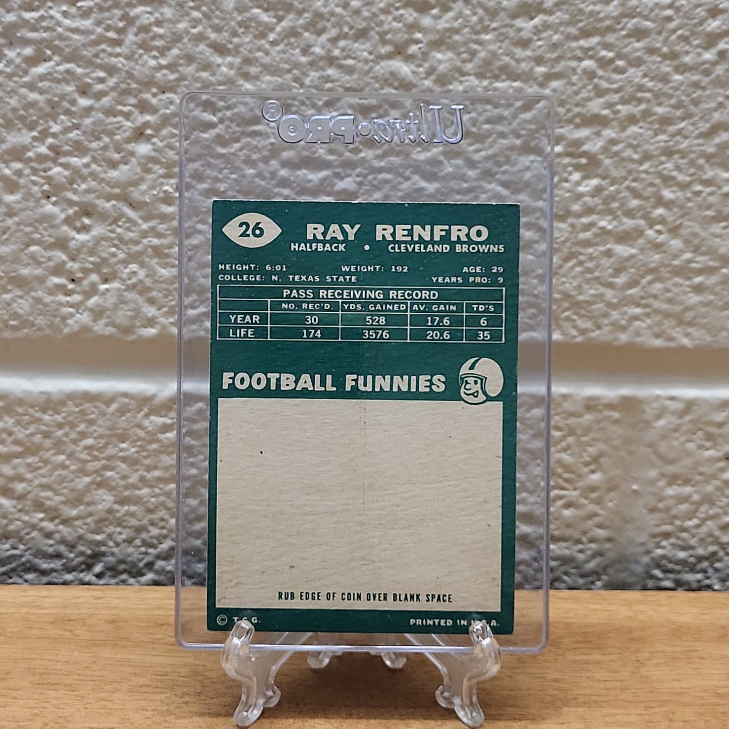 1960 Topps Ray Renfro #26