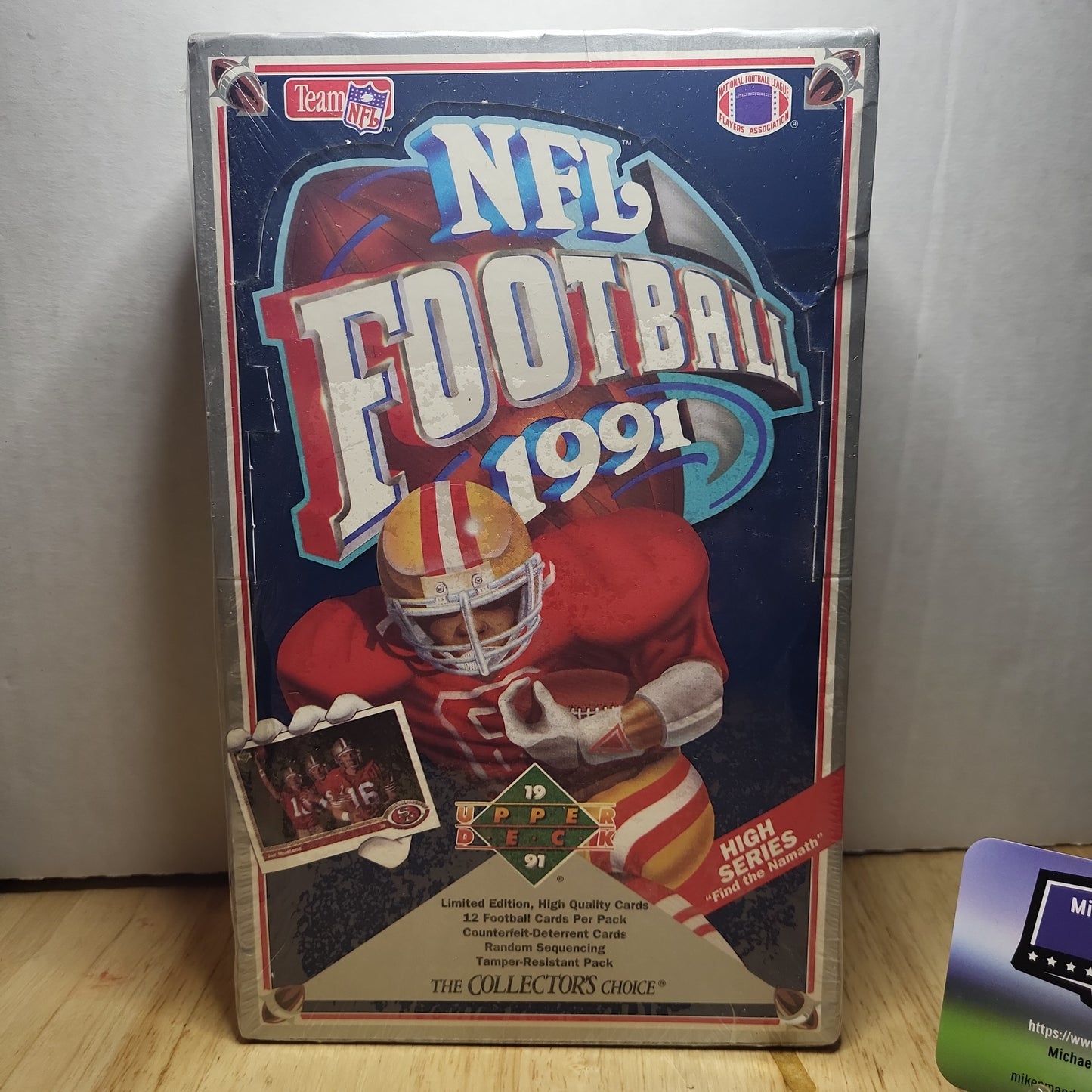 1991 Upper Deck Football The Collector's Choice High Series "Find The Montana" Wax Box