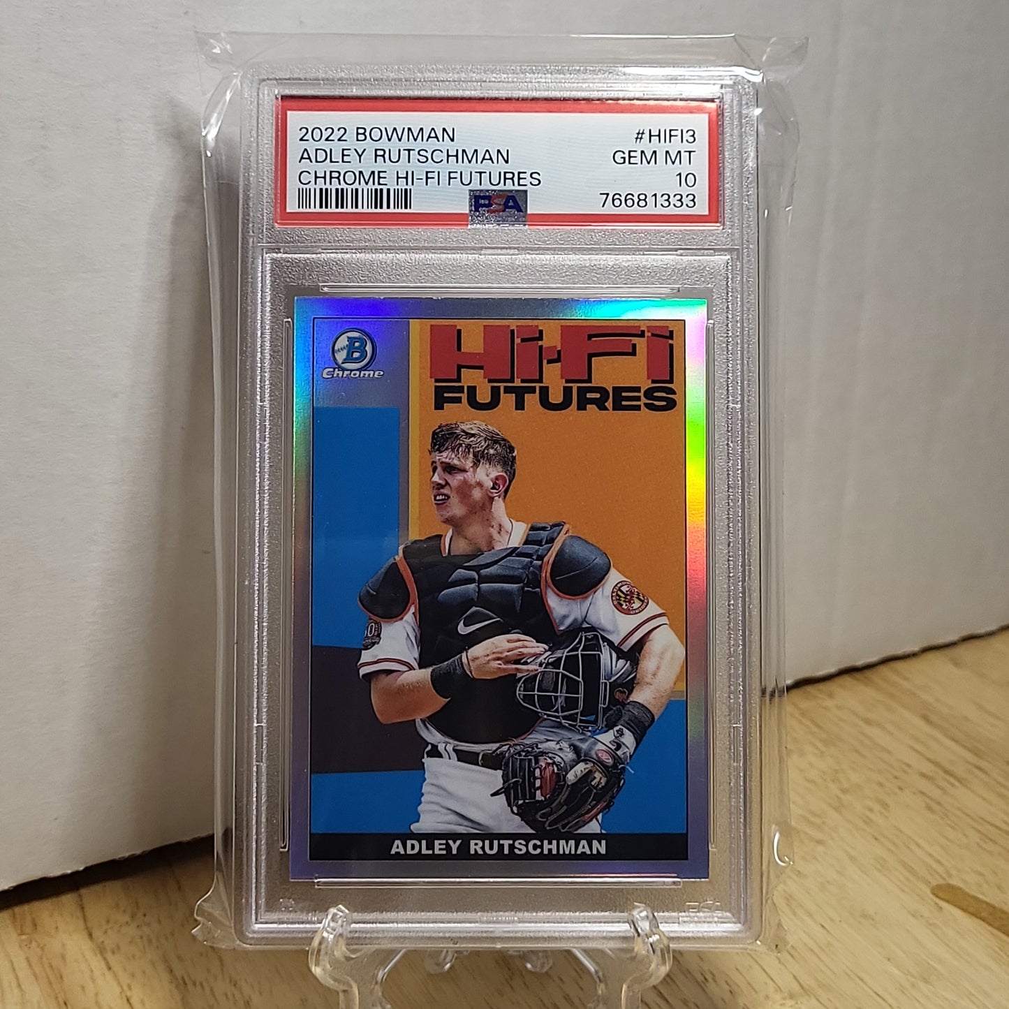 2022 Bowman Chrome #HIFI3 Adley Rutschman Hi-Fi Futures PSA GEM Mint 10