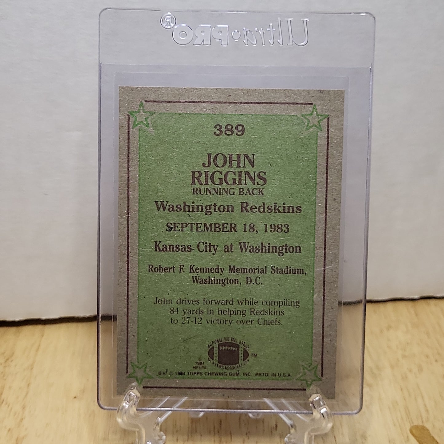 1984 Topps John Riggins #389