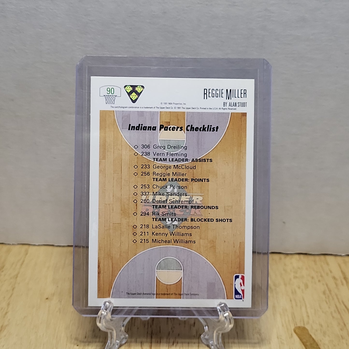 1991 Upper Deck Collector's Choice Reggie Miller #90