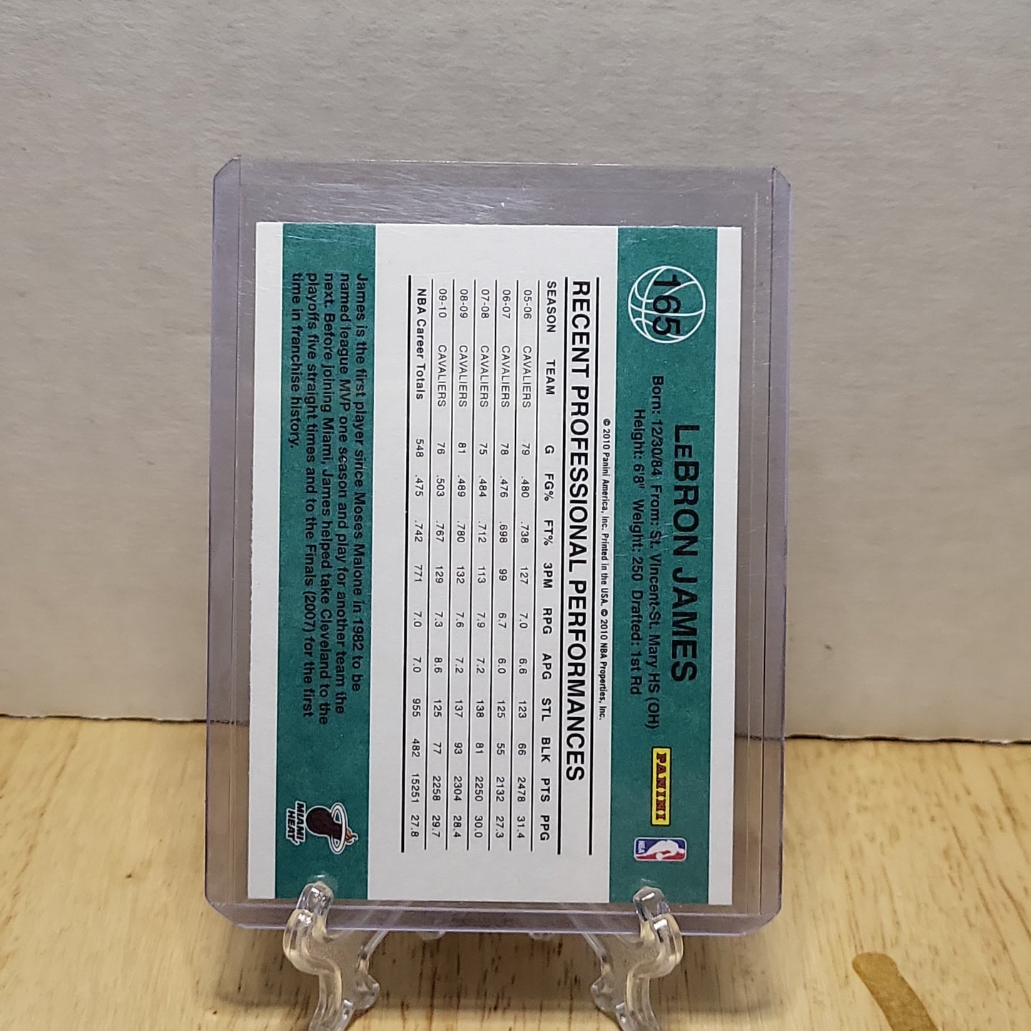 2010-11 Donruss #165 Lebron James