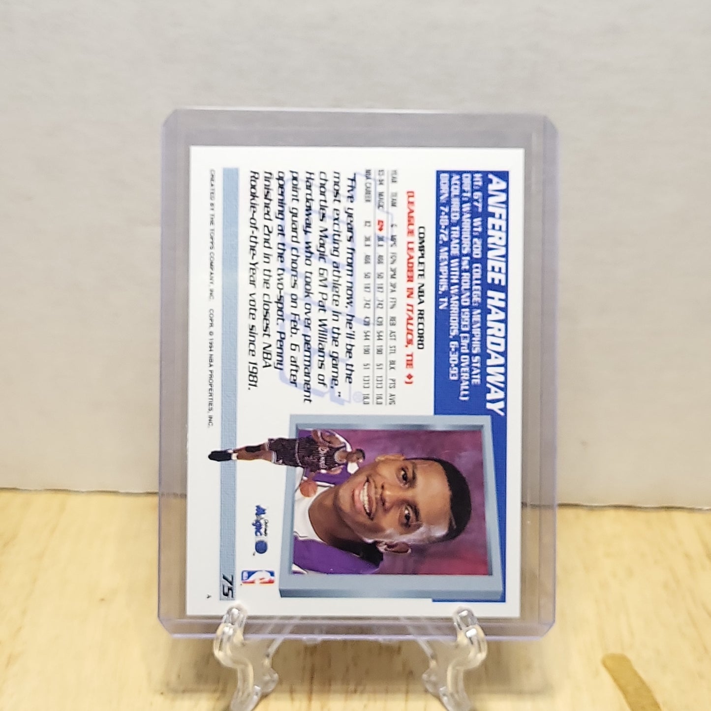 1994 Topps #75 Anfernee (Penny) Hardaway