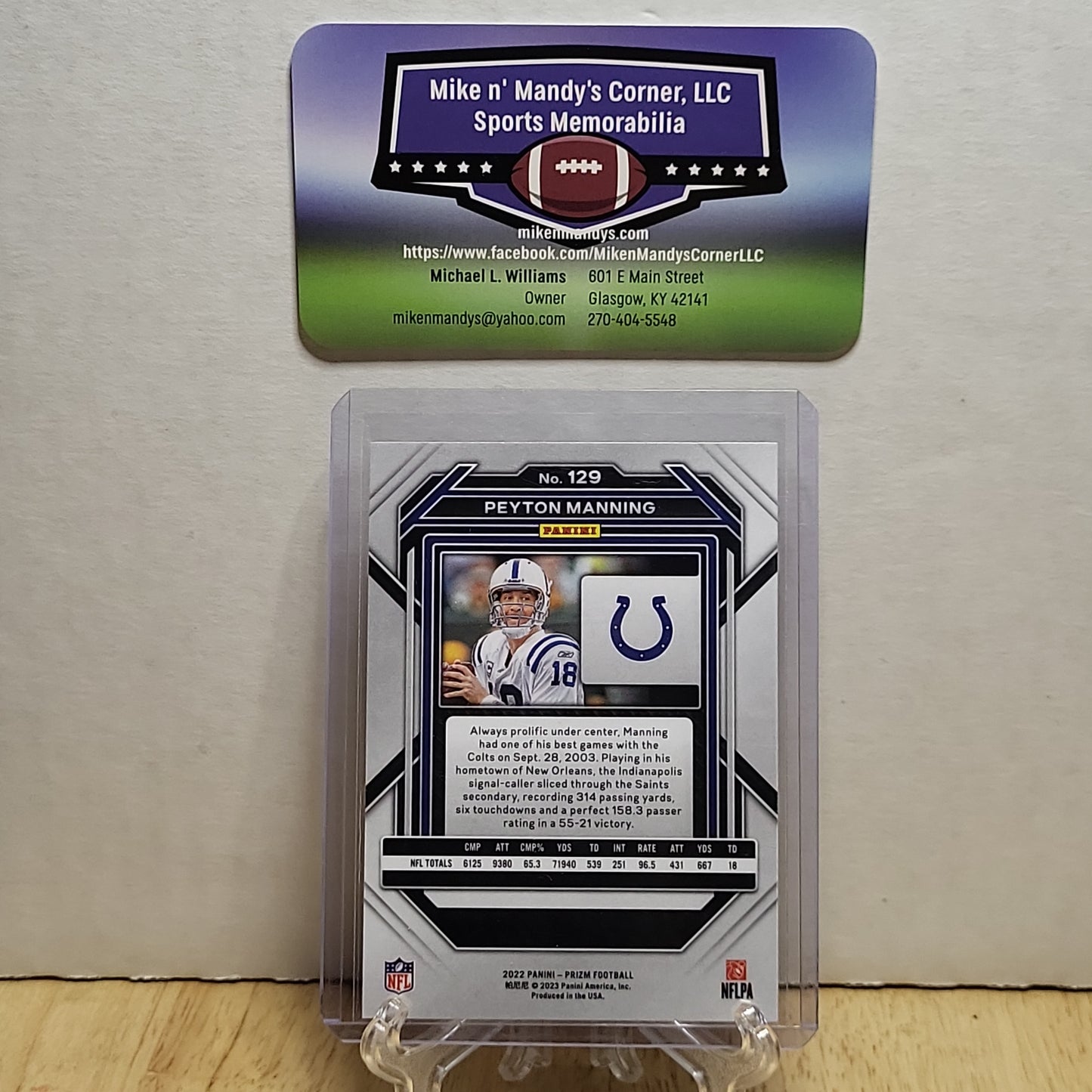 2022 Prizm #129 Peyton Manning