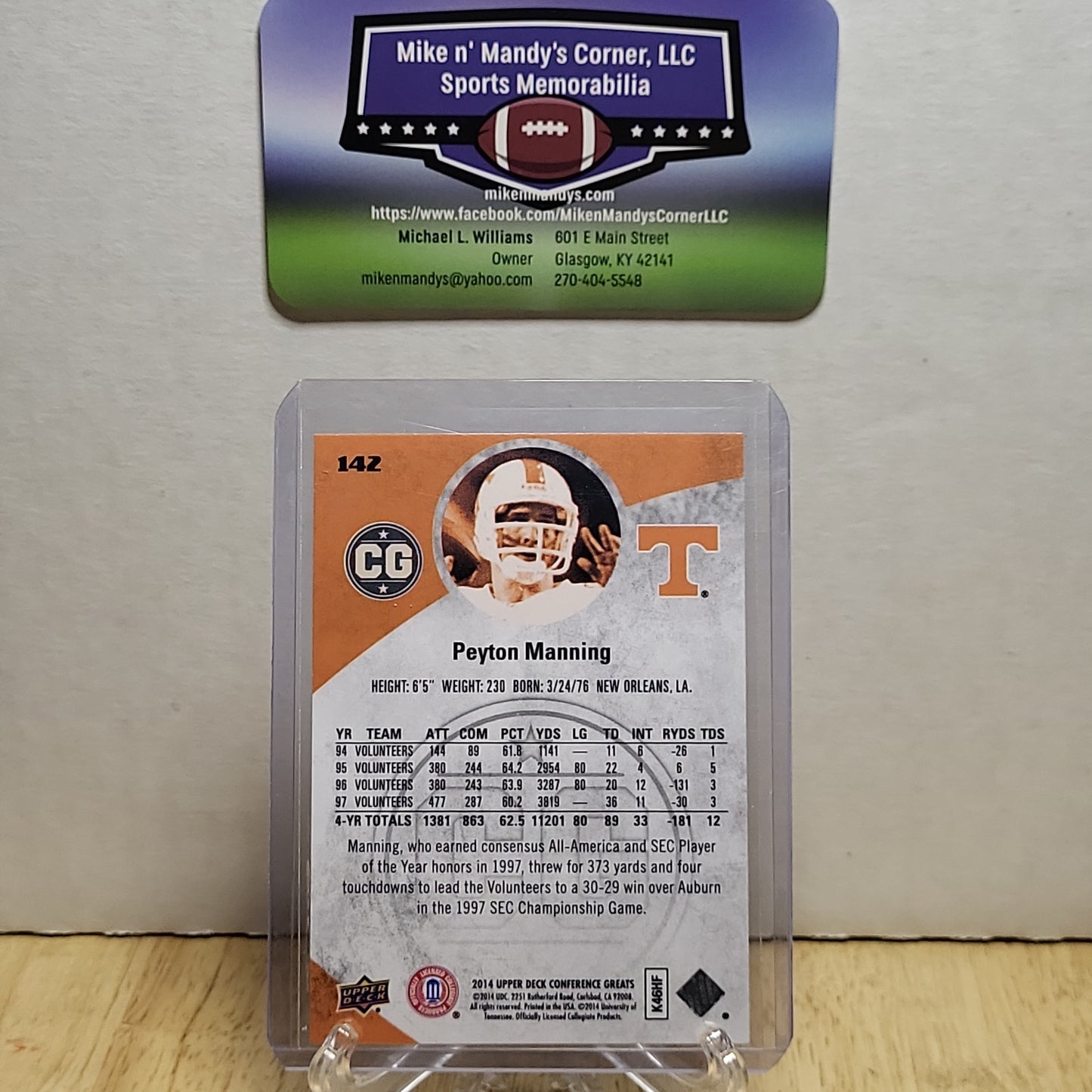 2014 Upper Deck Conference Greats #142 Peyton Manning