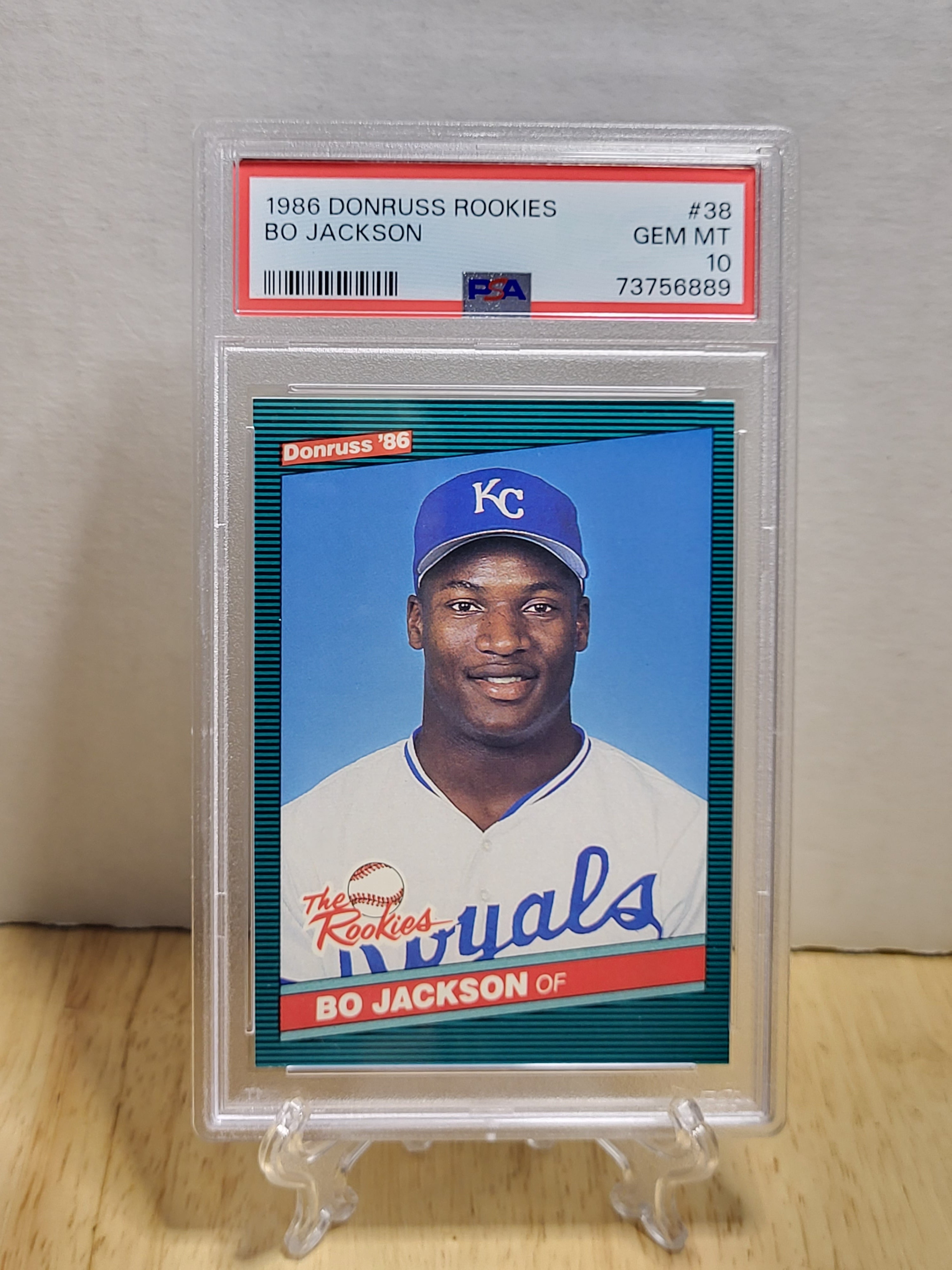 Bo Jackson Kansas City Royals 1986 Donruss Highlights #43 Graded Card PSA  10 !!