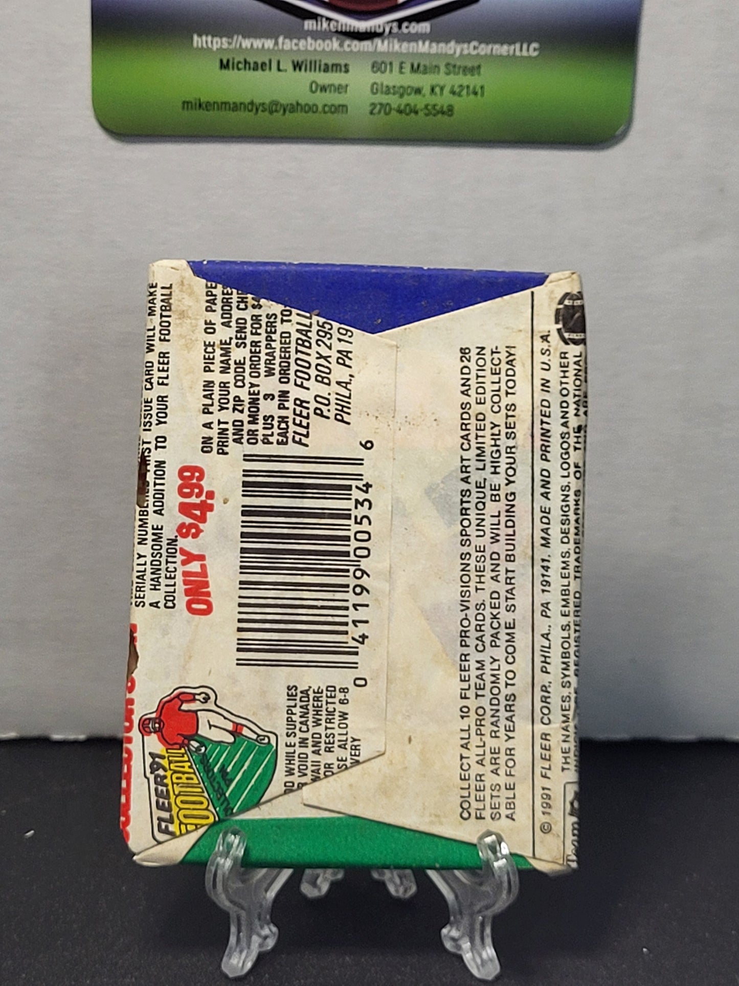 1991 Fleer Football Trading Cards Wax Packs (lot of 3)