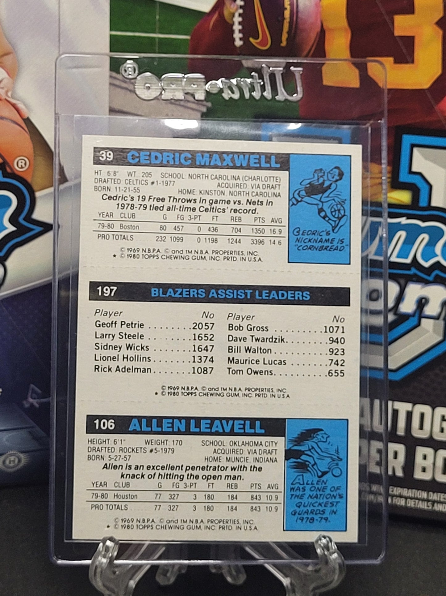 1980 Topps Allen Leavell/Dave Twardzik/Cedric Maxwell