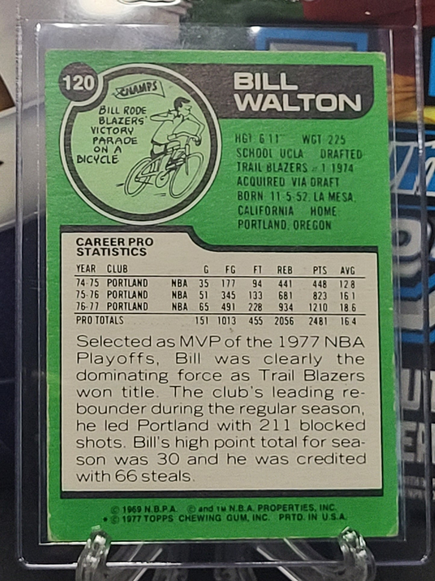 1977 Topps 120 Bill Walton