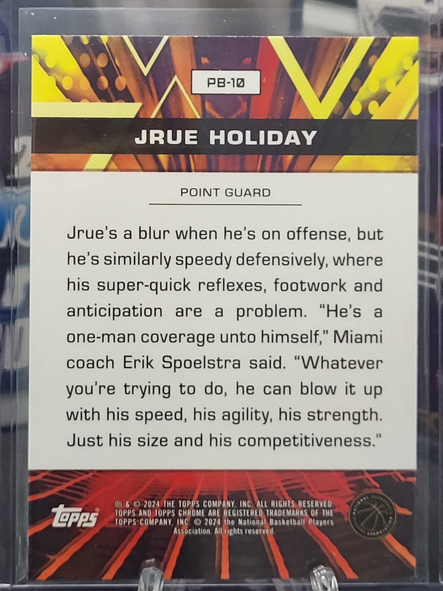 2023-24 Topps Chrome Power Boosters 10 Jrue Holiday