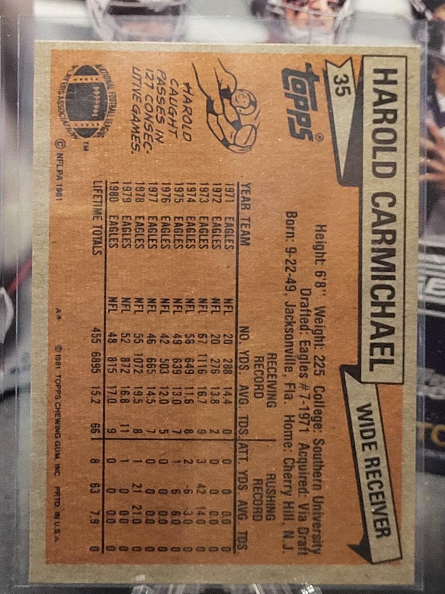 1981 Topps 35 Harold Carmichael