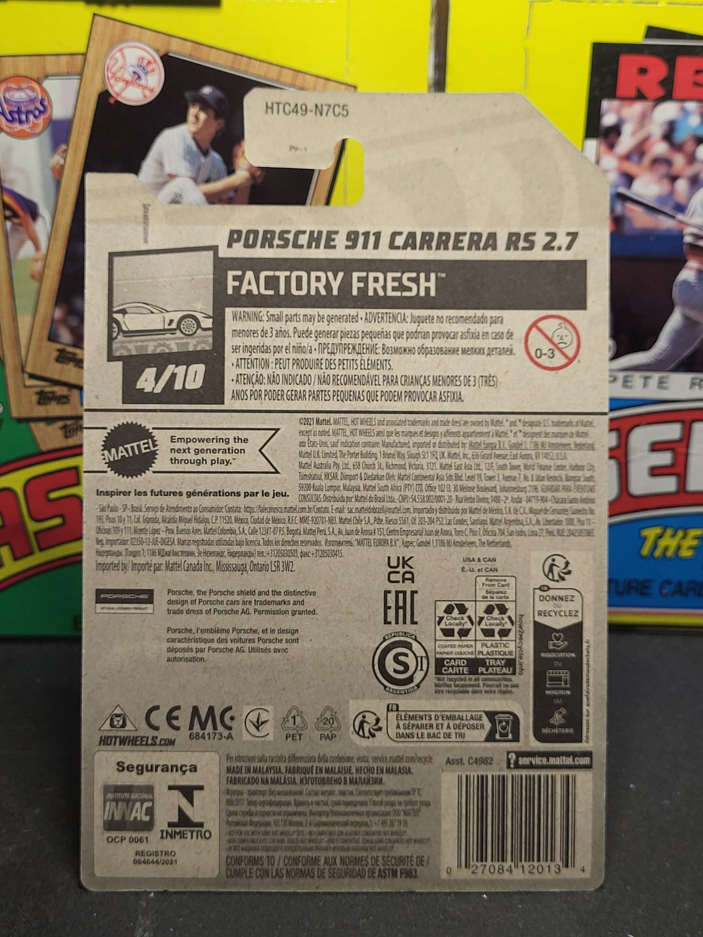2024 Hot Wheels Porsche 911 Carrera RS 2.7 (Factory Fresh) 46/250