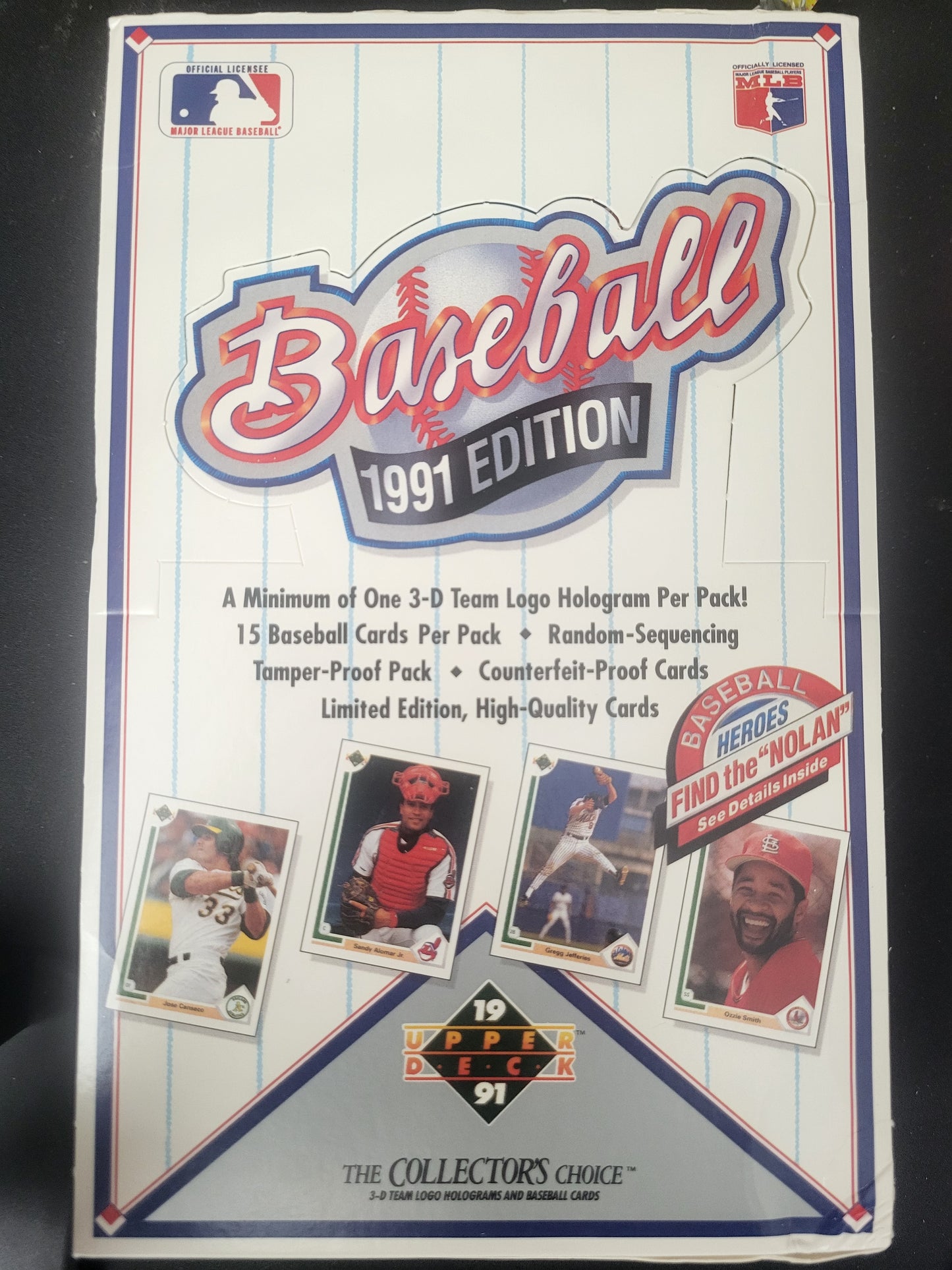1991 Upper Deck Baseball Pack "Find the Nolan" (15 cards)