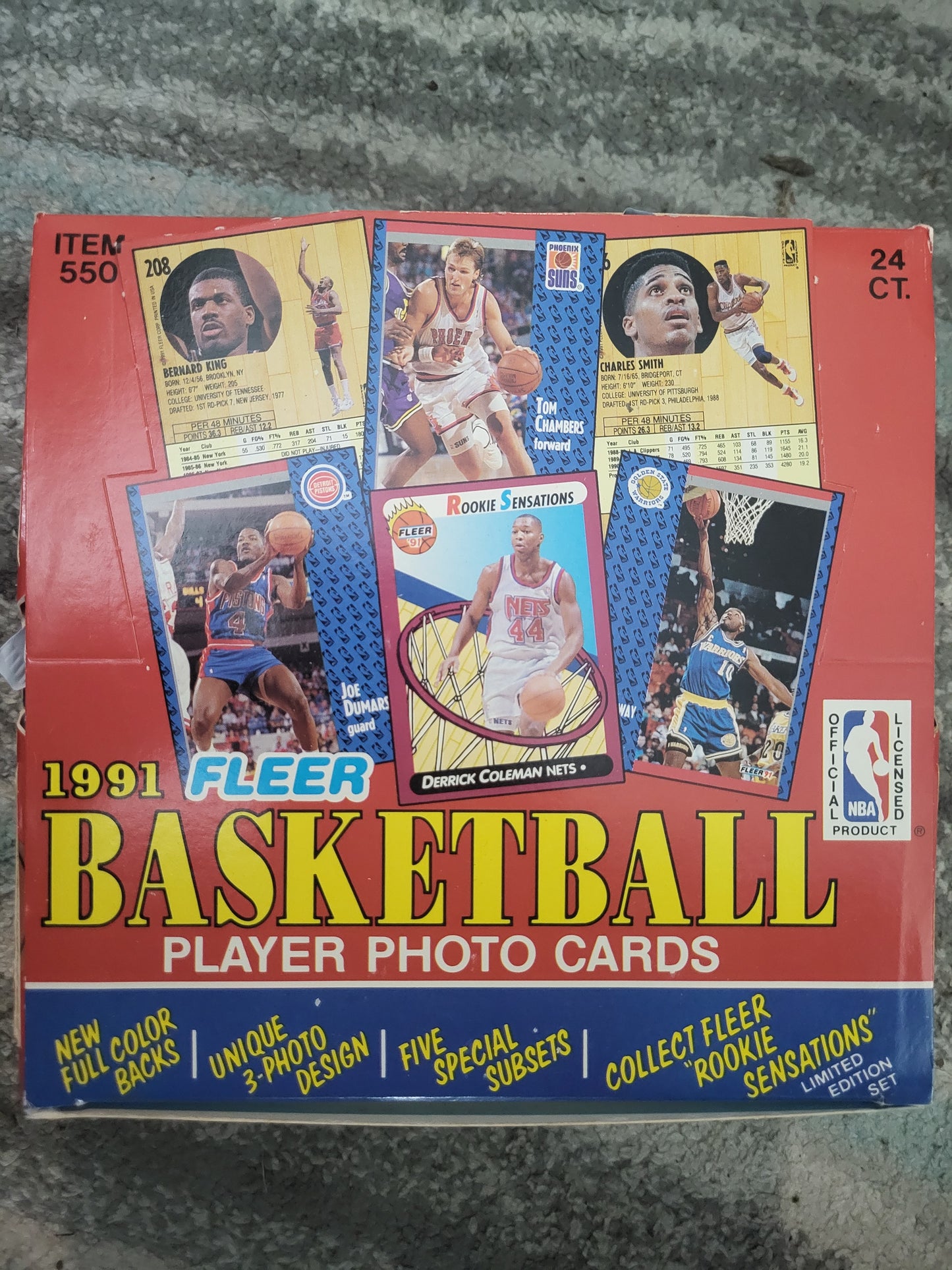 1991-92 Fleer Basketball Jumbo Packs (53 cards)