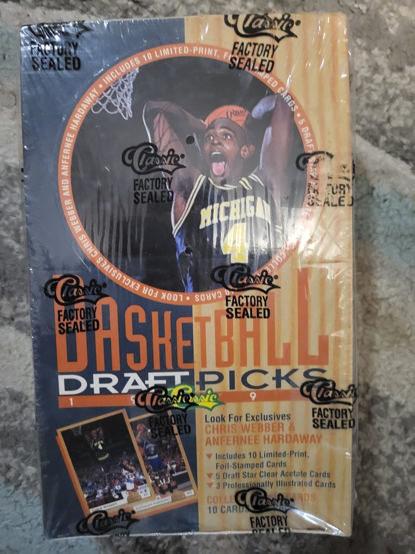 1993 Classic Basketball Draft Picks Pack (10 cards)