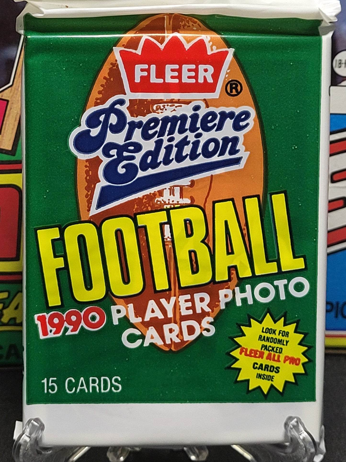 1990 Fleer Football Pack (15 cards)