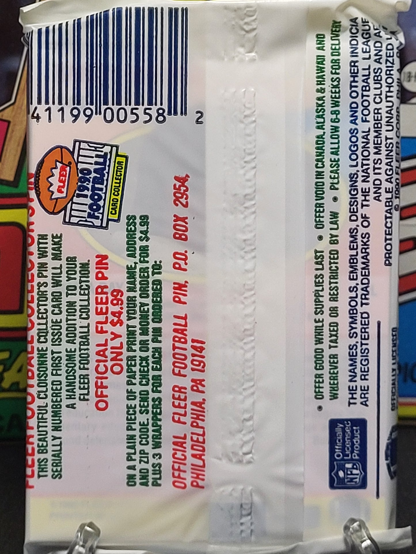 1990 Fleer Football Pack (15 cards)