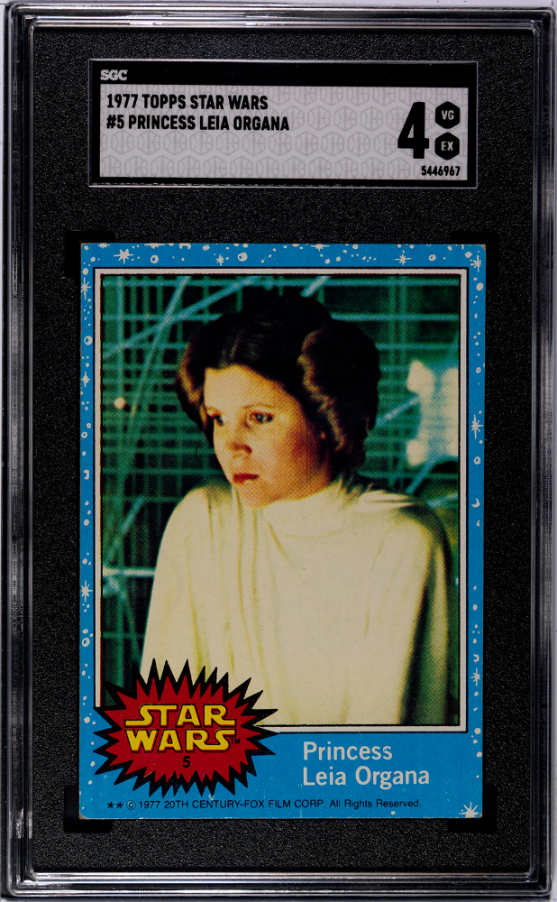 1977 Topps Star Wars 5 Princess Leia Organa SGC 4 VG-EX