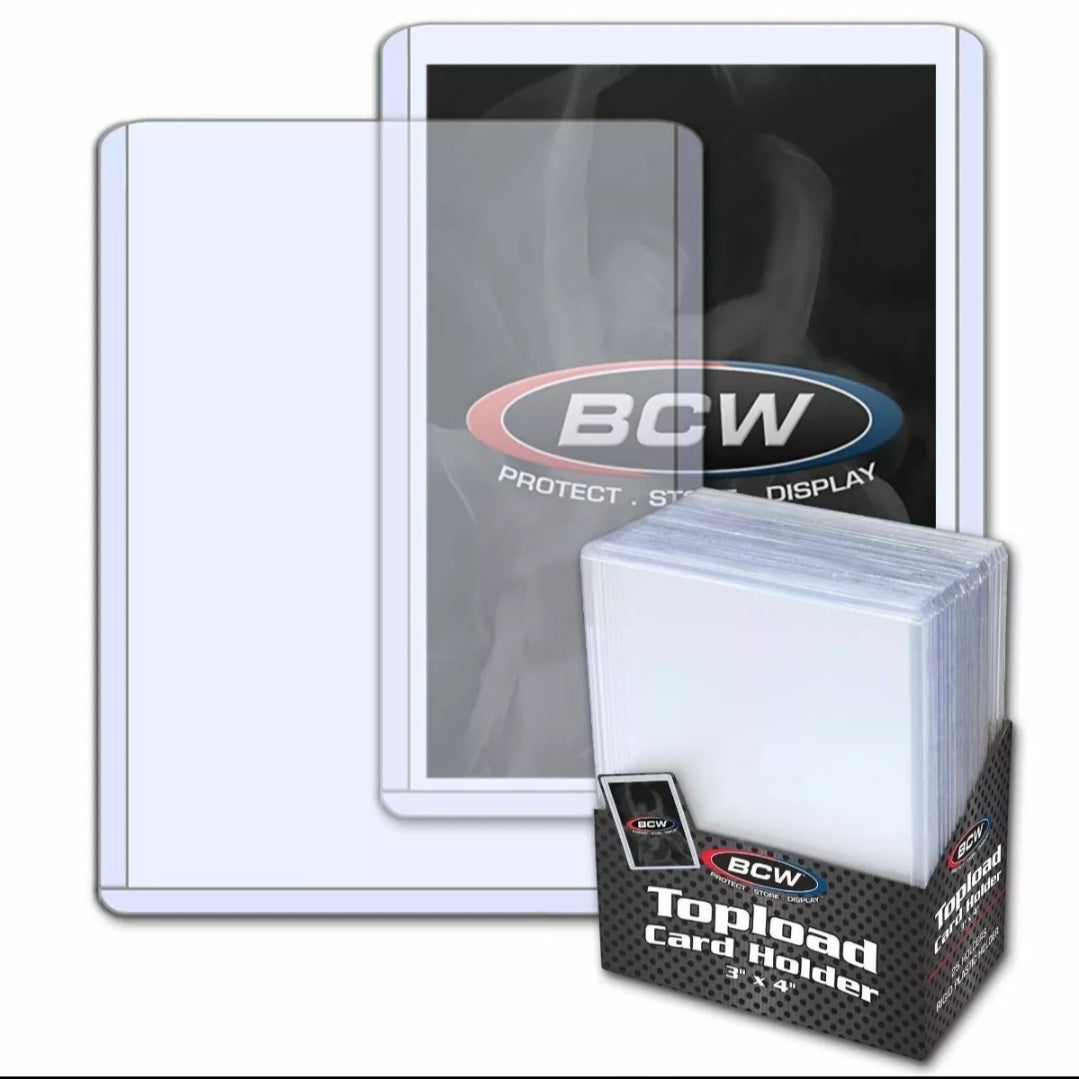 BCW 3×4 Standard Toploaders (25 count)