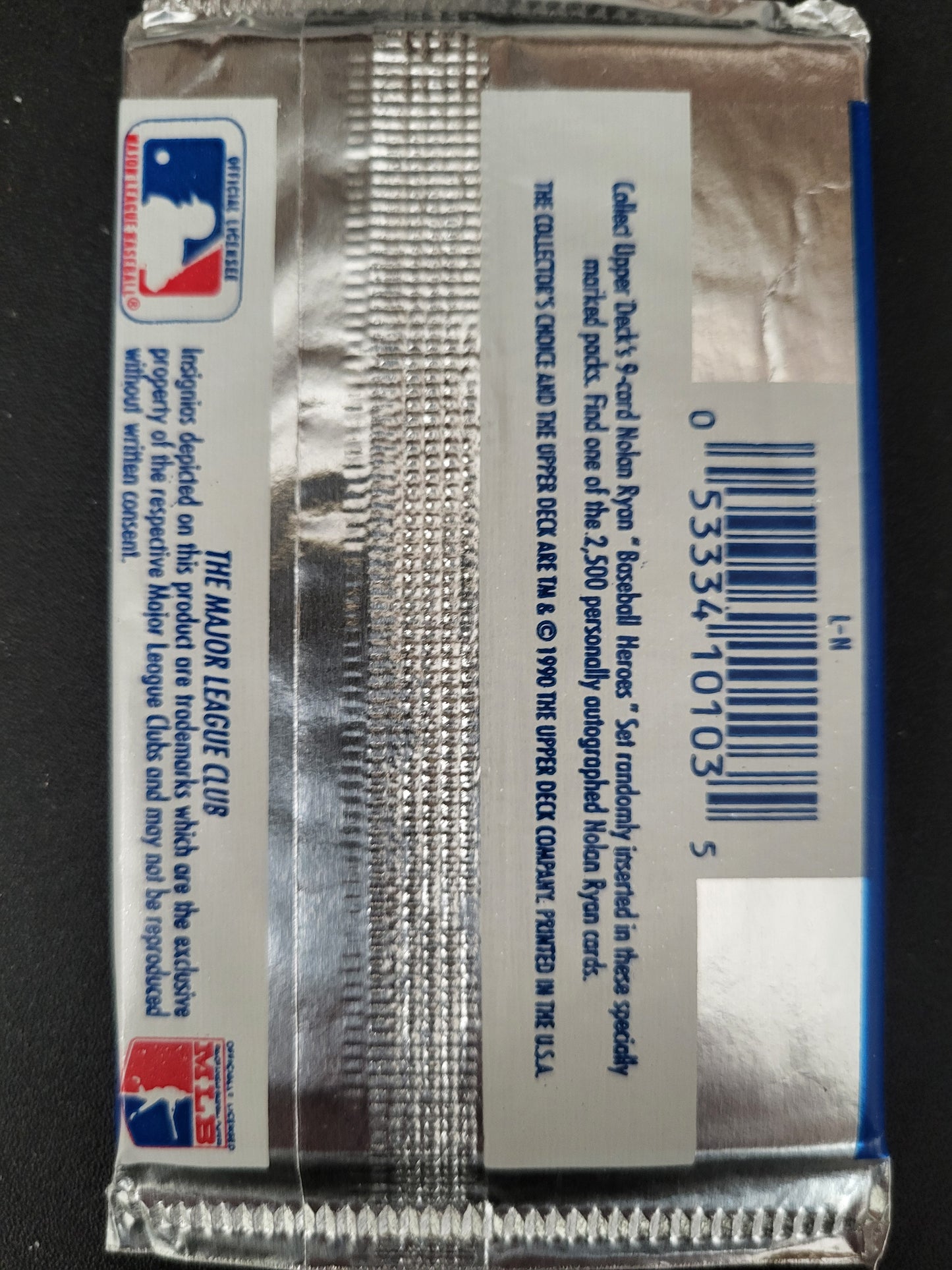 1991 Upper Deck Baseball Pack "Find the Nolan" (15 cards)