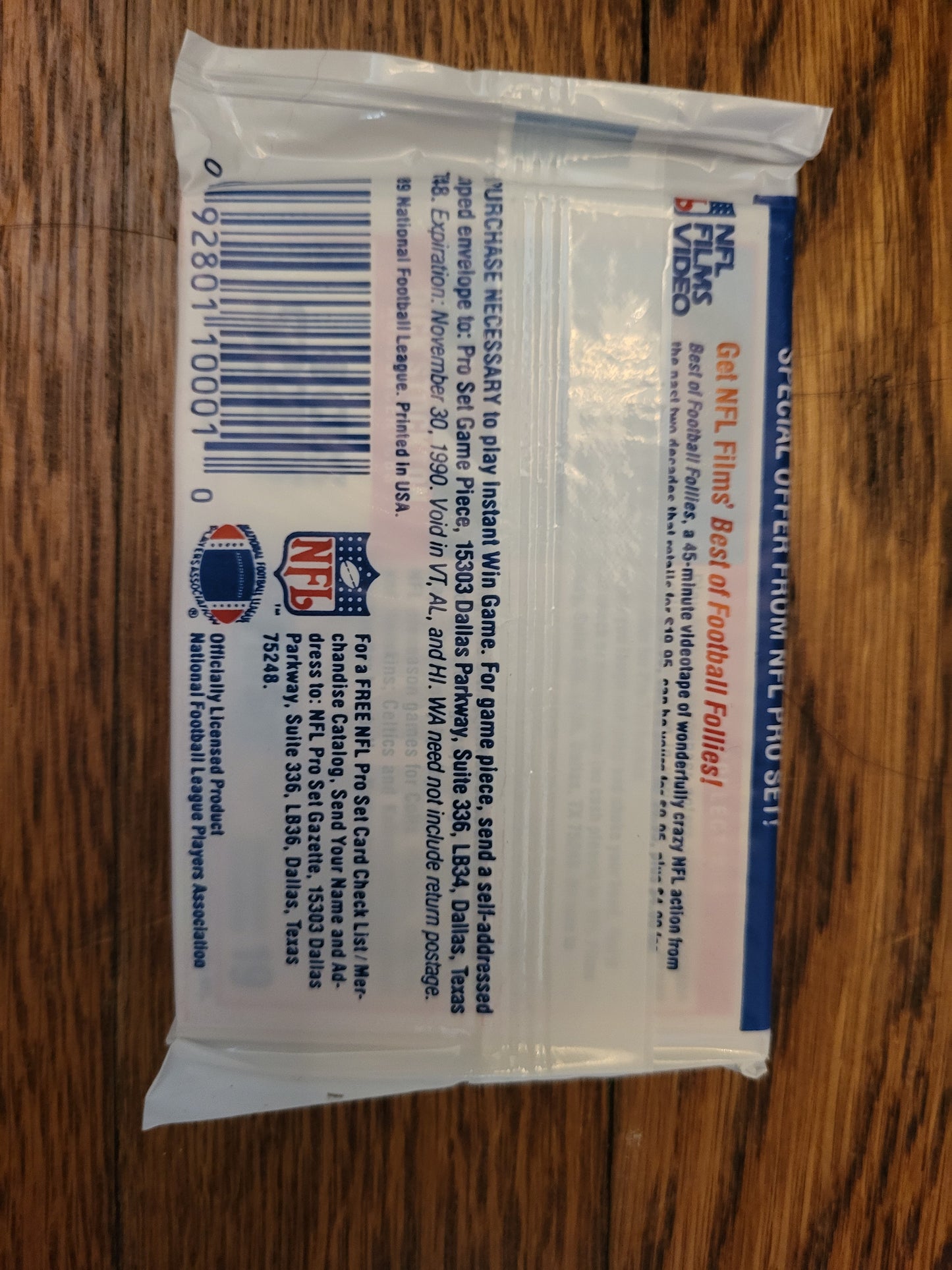 1989 Pro Set Series 2 Football Pack (14 cards)