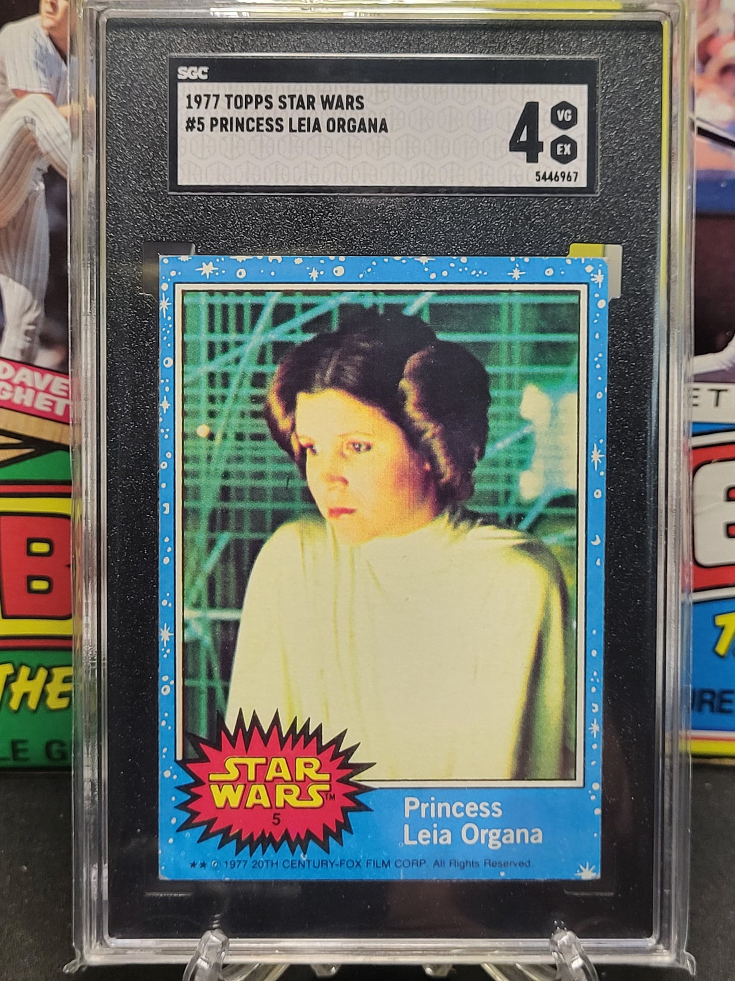 1977 Topps Star Wars 5 Princess Leia Organa SGC 4 VG-EX