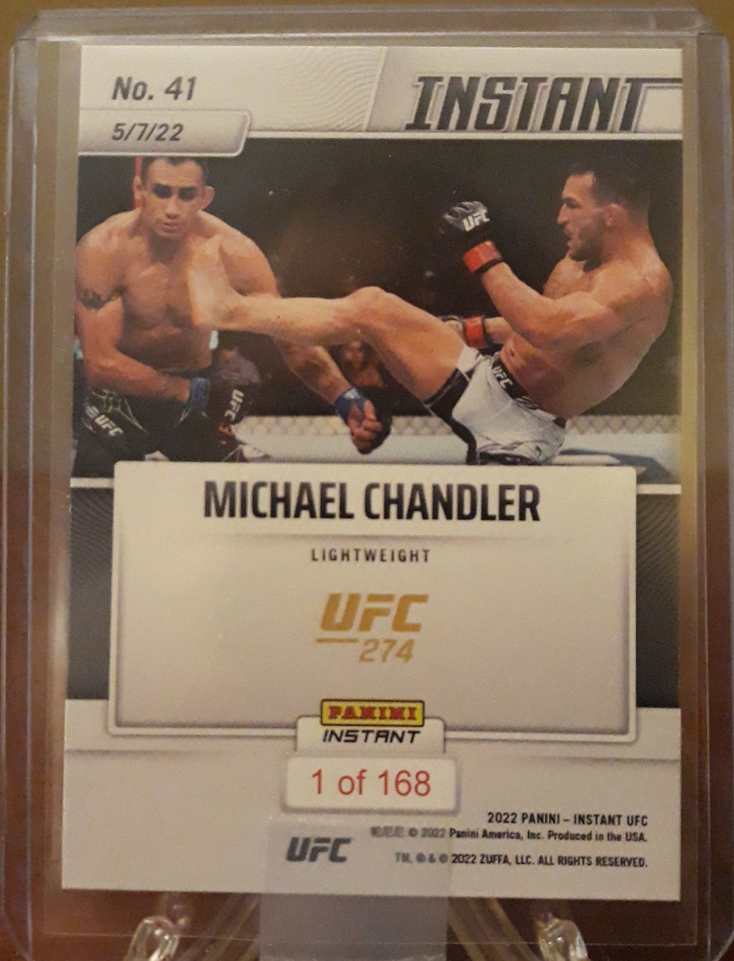 2022 Panini Instant UFC 274 Michael Chandler Card #41