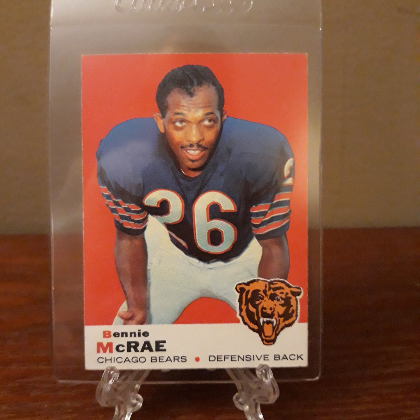 1969 Topps Football Bennie McRae #73