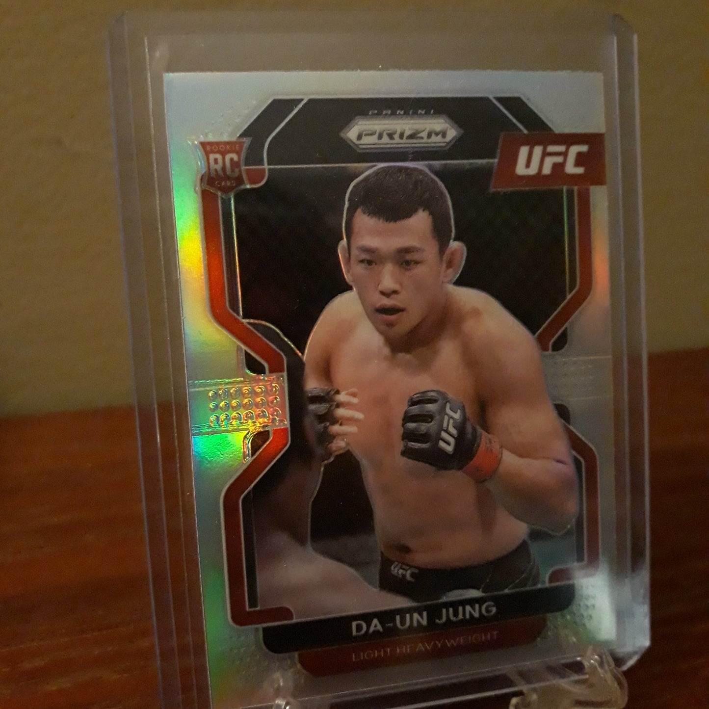 2022 Prizm UFC Silver Prizm Da-Un Jung Rookie Card