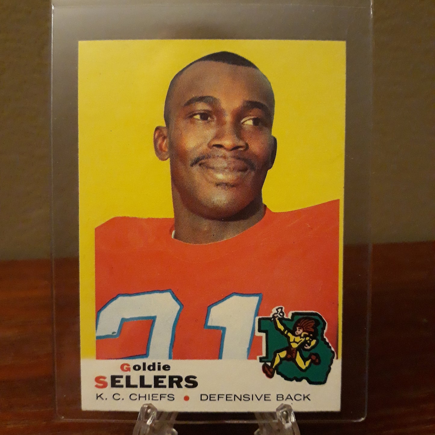 1969 Topps Football Goldie Sellers #119