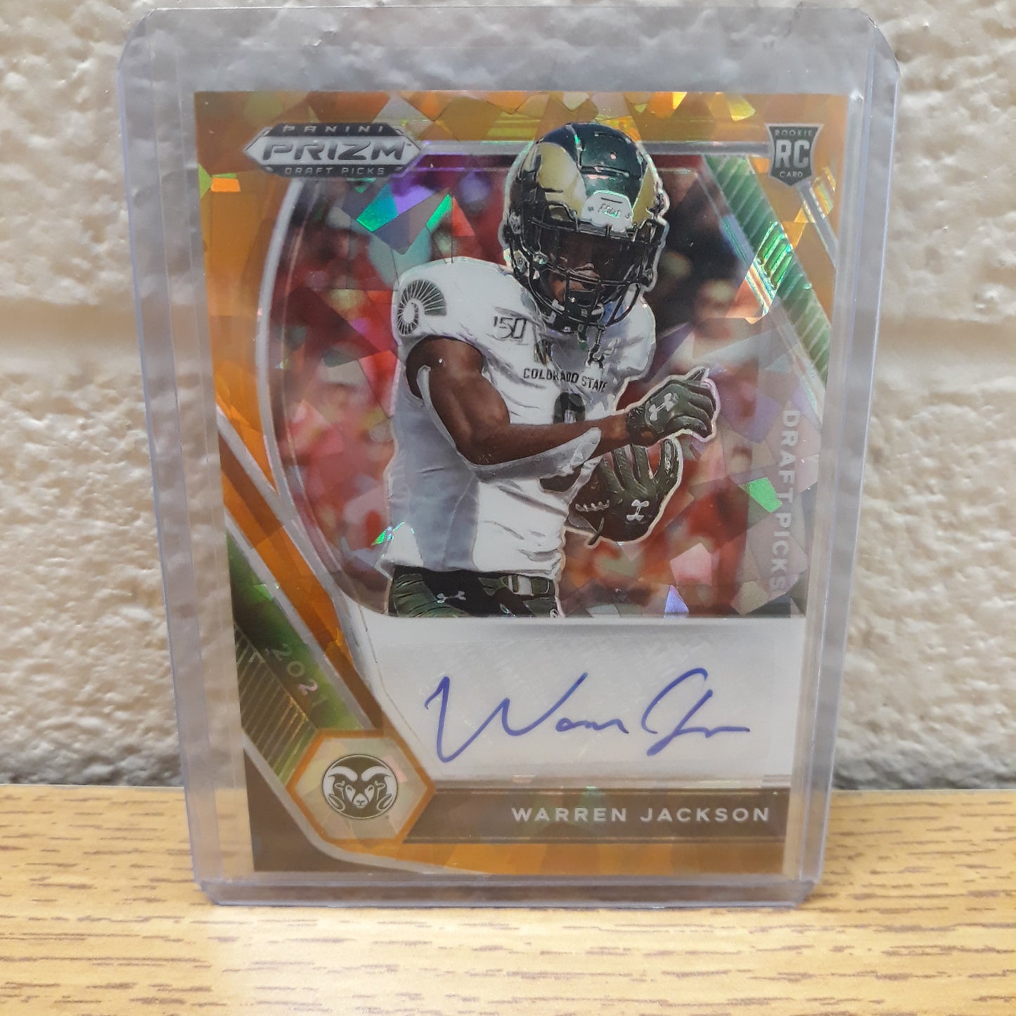 2021 Prizm Draft Picks Autographs Gold Ice Warren Jackson