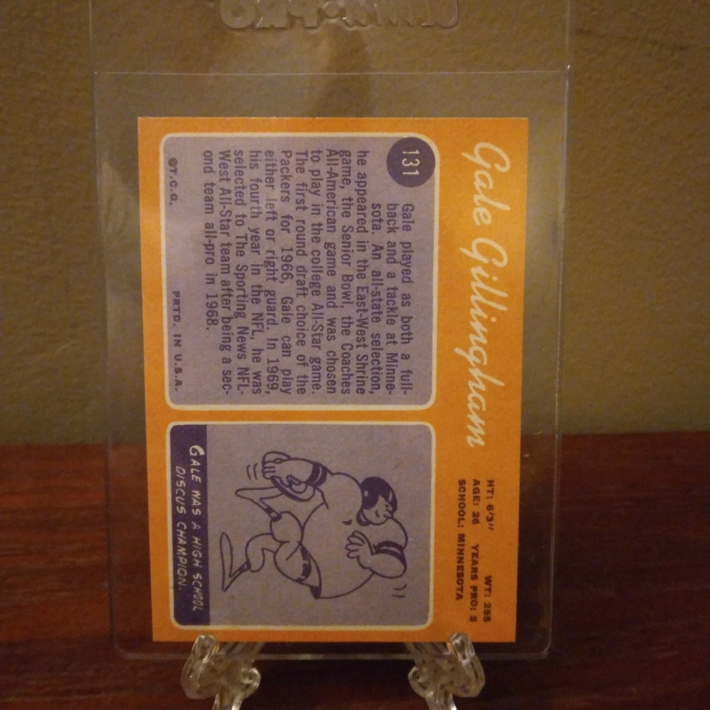 1970 Topps Gale Gillingham #131