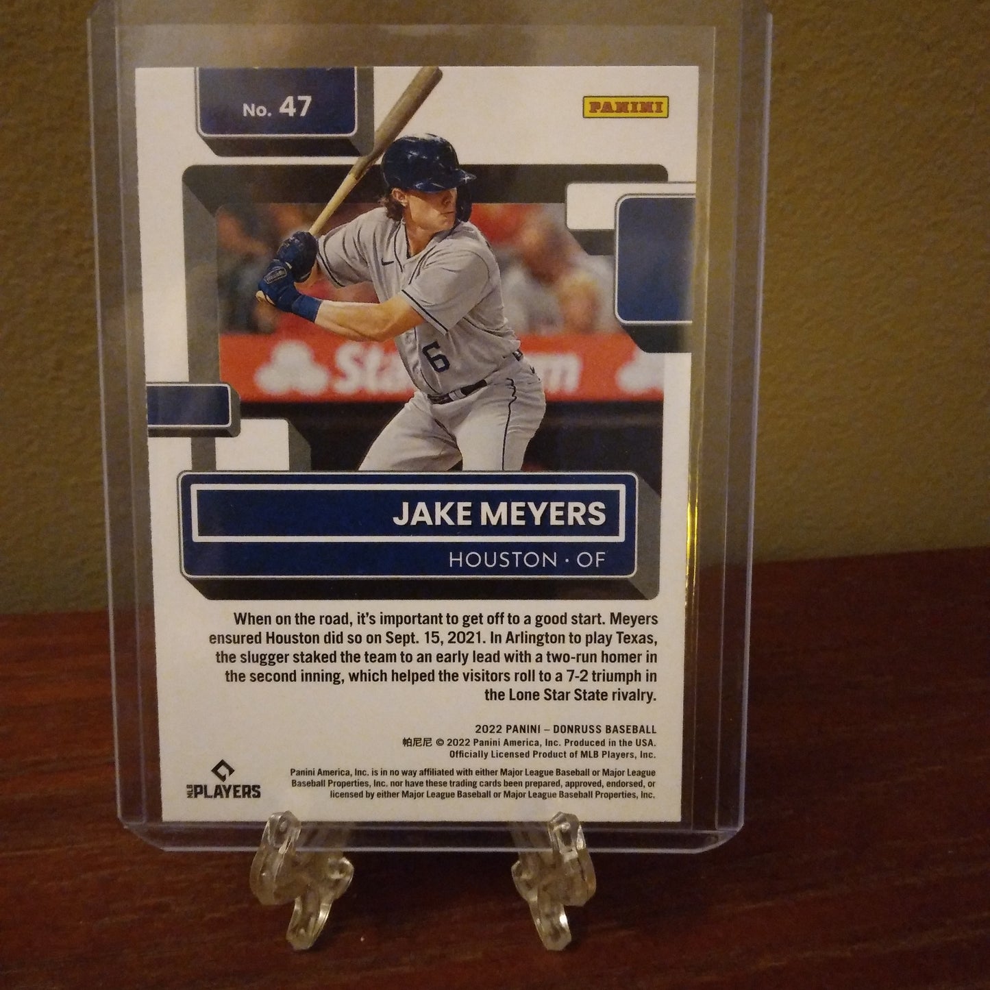 2022 Donruss Baseball Jake Meyers Rated Rookie RC #47