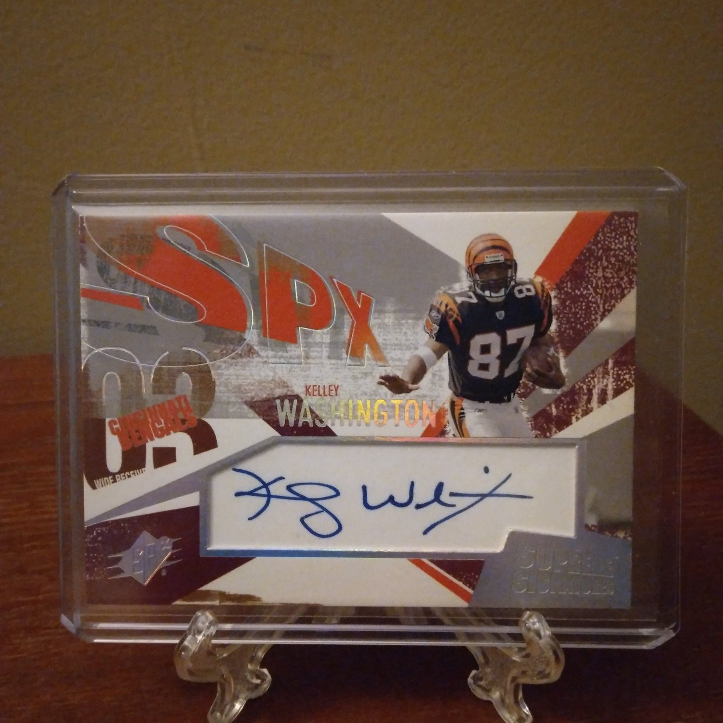 2003 SPx Supreme Signatures Kelley Washington