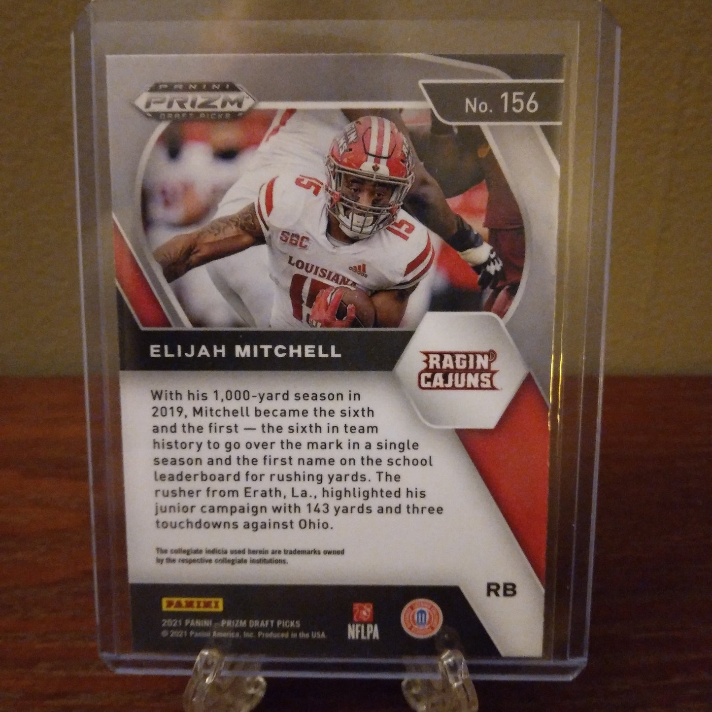 2021 Prizm Draft Picks Elijah Mitchell #156