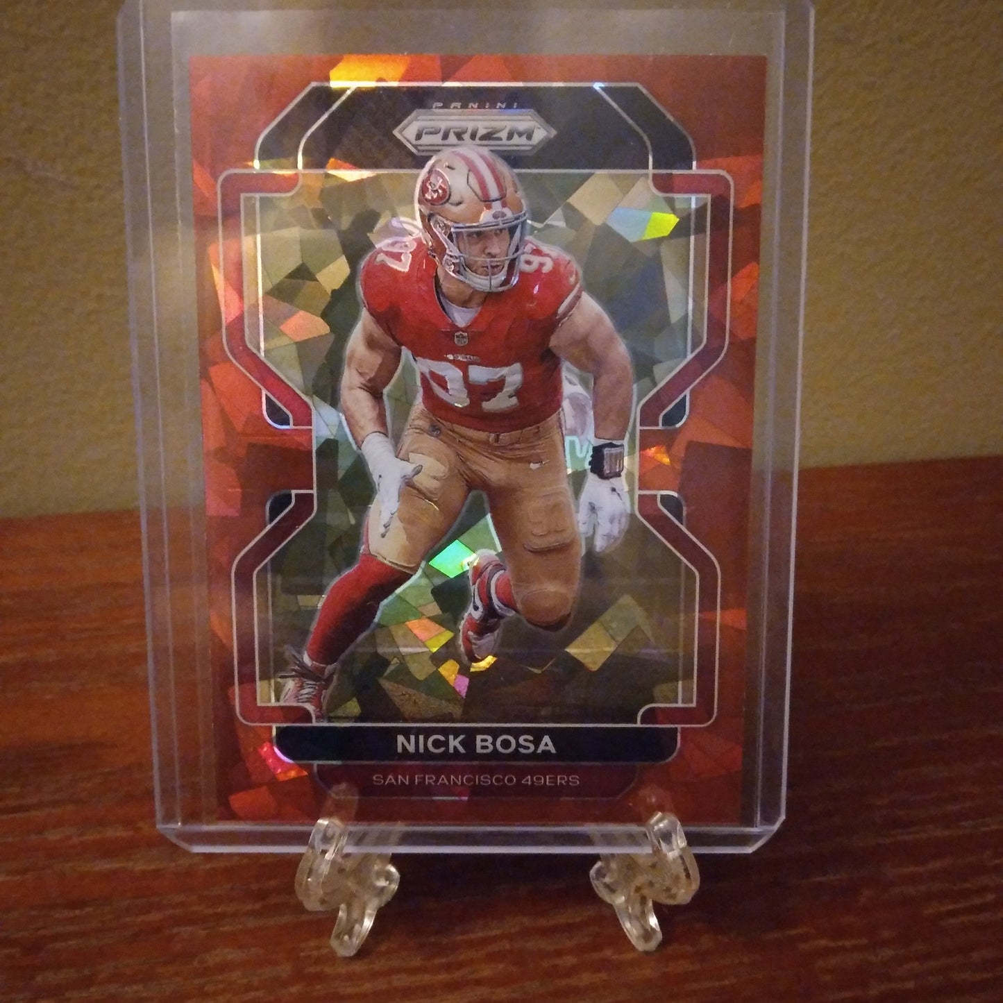 2021 Prizm Football Red Ice Nick Bosa #58
