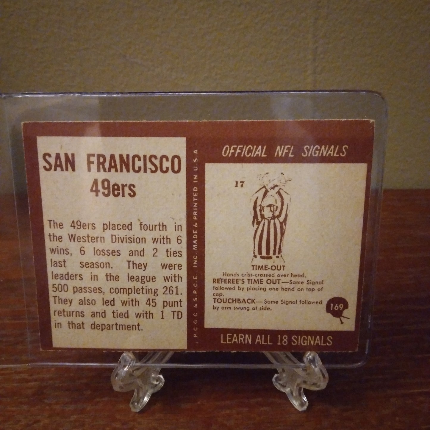 1967 Philadelphia C.G.C. San Francisco 49ers #169