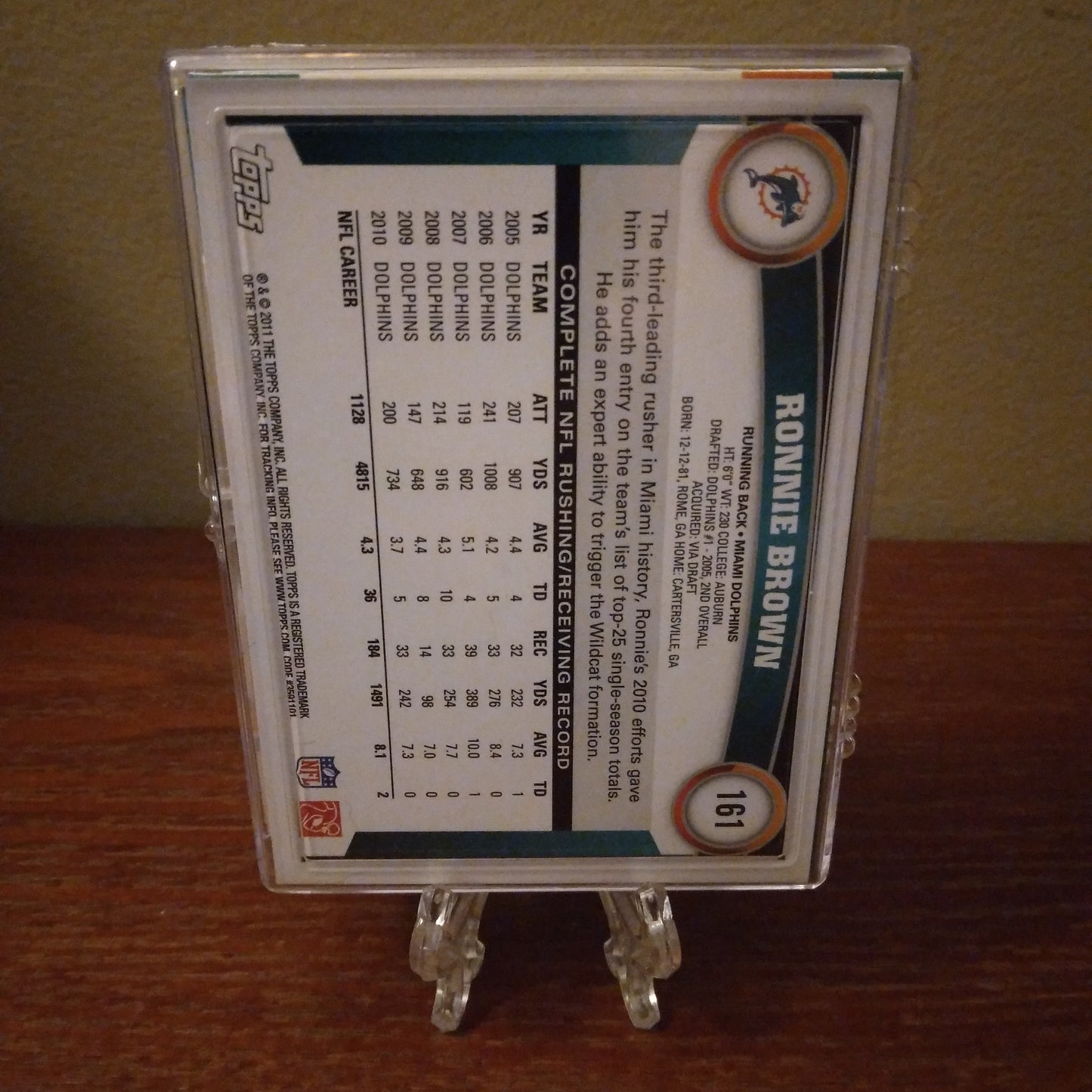 Miami Dolphins 25 card Team Pack