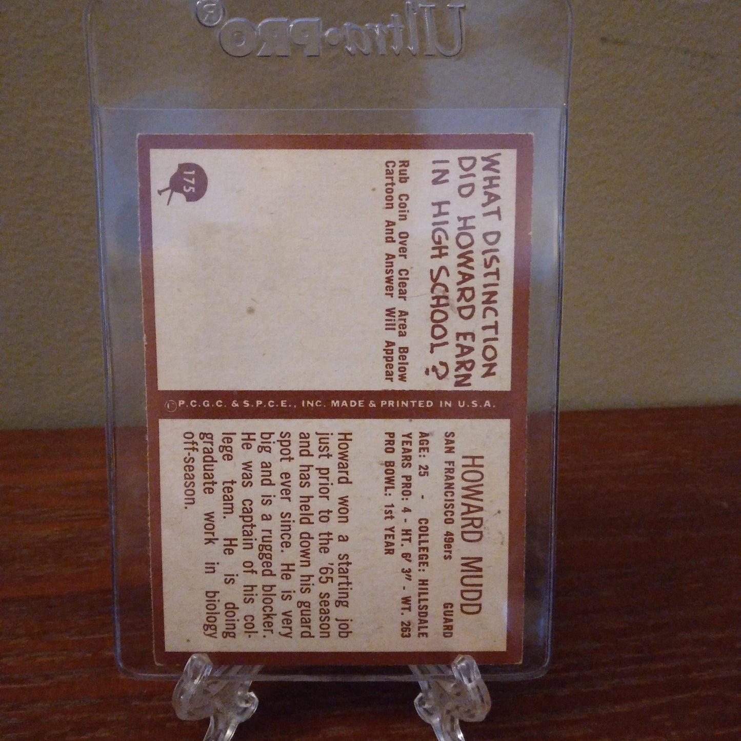 1967 Philadelphia Howard Mudd #175