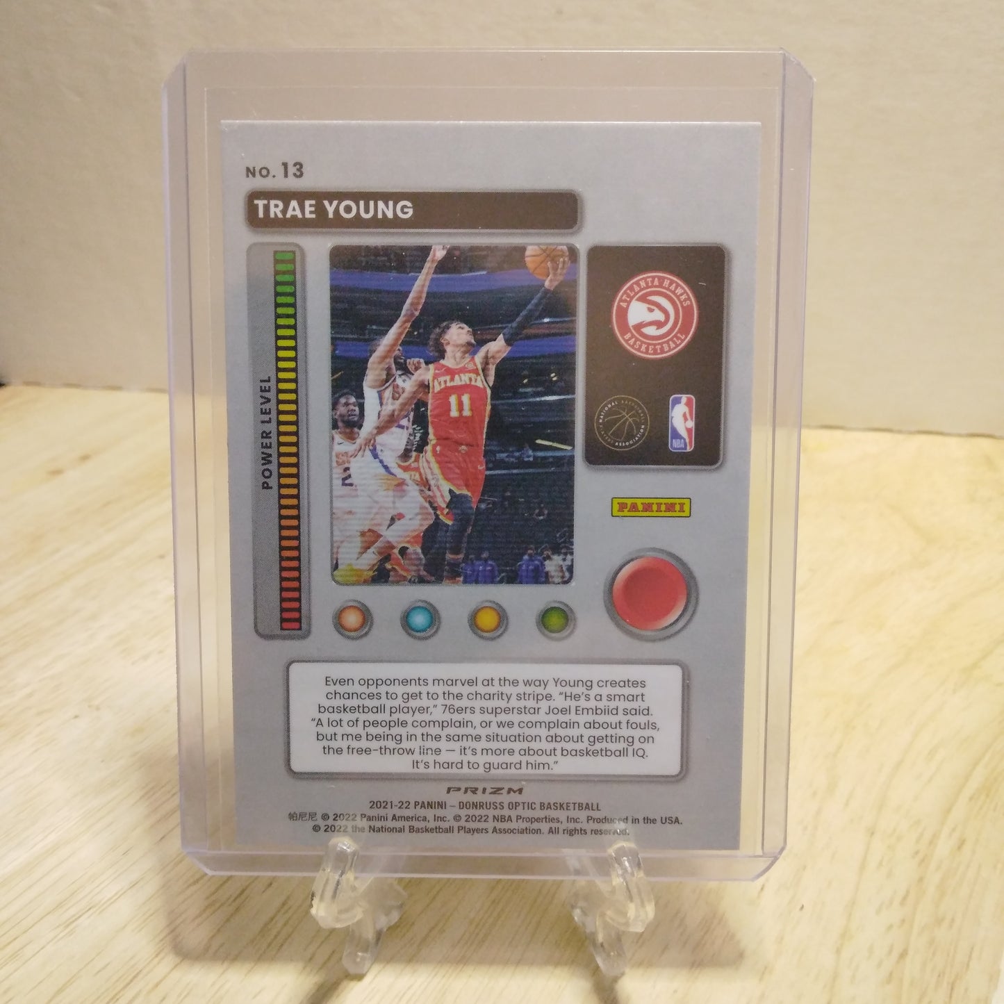 2021 Donruss Optics T-Minus 3...2...1 Purple Trae Young #13