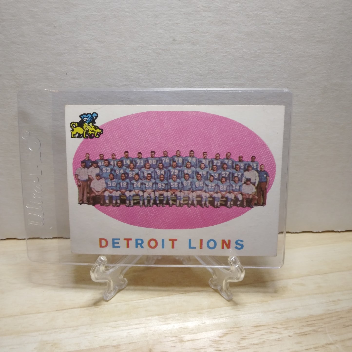 1959 Topps Detroit Lions 1st Series Check List #3