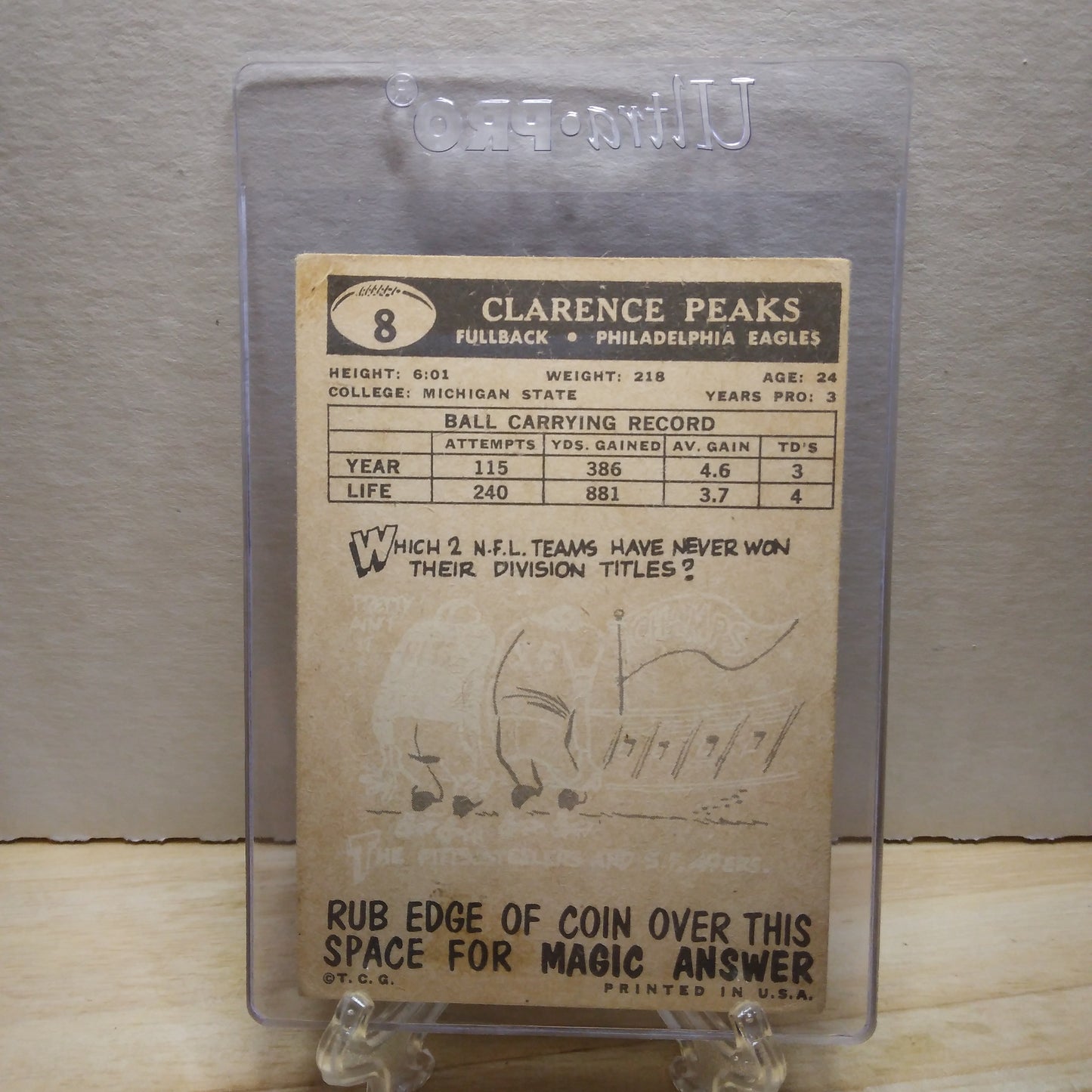 1959 Topps Clarence Peaks #8