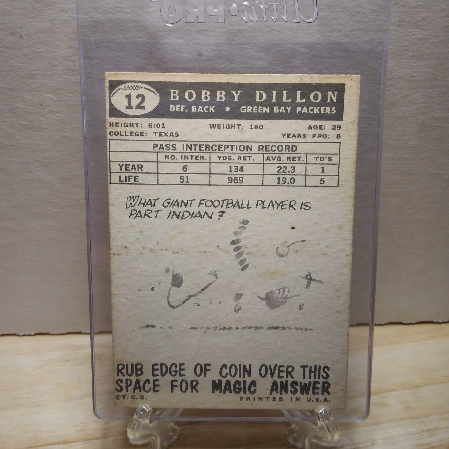 1959 Topps Bobby Dillon #12