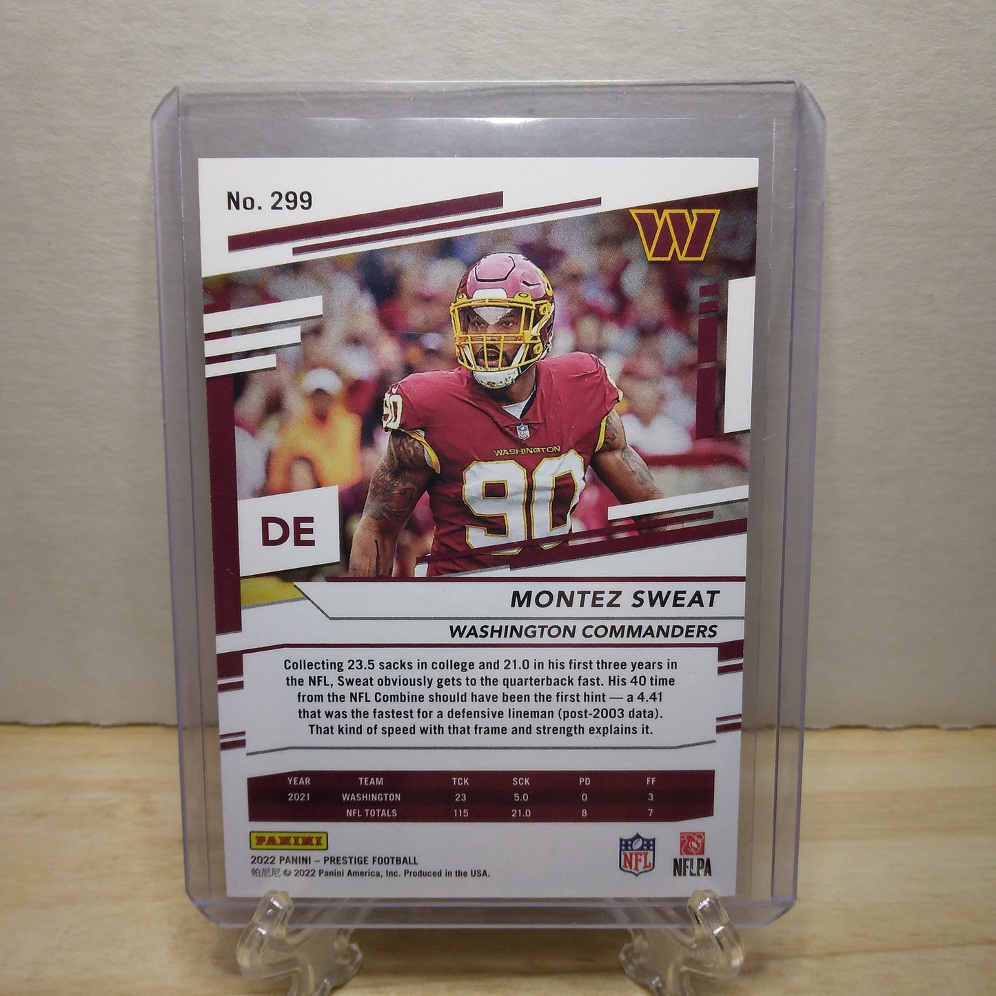 2022 Prestige Green Xtra Points Montez Sweat 249/249 #299