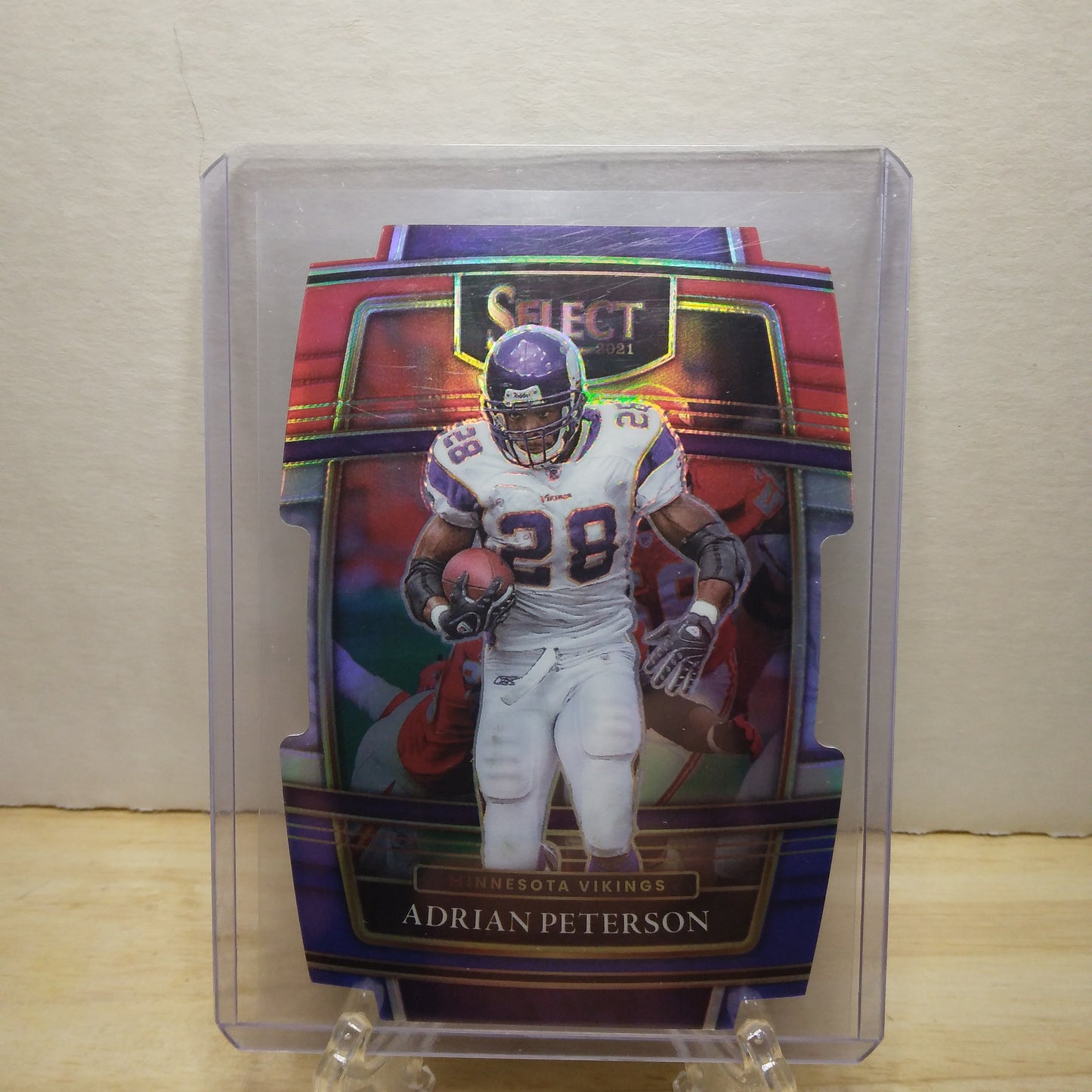 2021 Select Die Cut Red White Blue Prizm Concourse Adrian Peterson #37